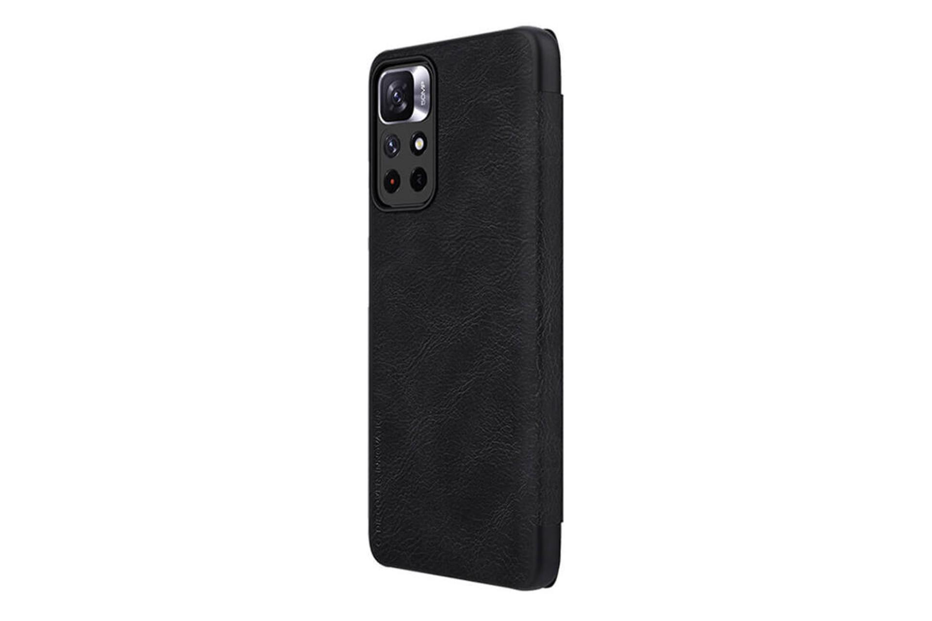 قاب گوشی نیلکین Nillkin Qin Leather Xiaomi Poco M4 Pro نمای پشت و جانبی