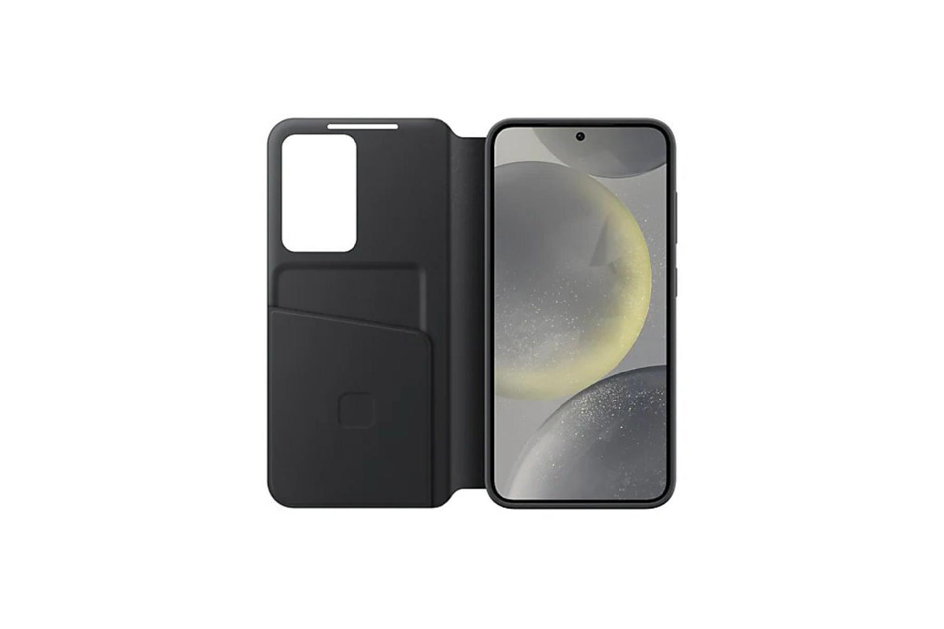 قاب گوشی سامسونگ Samsung Smart View Wallet for Samsung Galaxy S24 نمای داخل روی گوشی