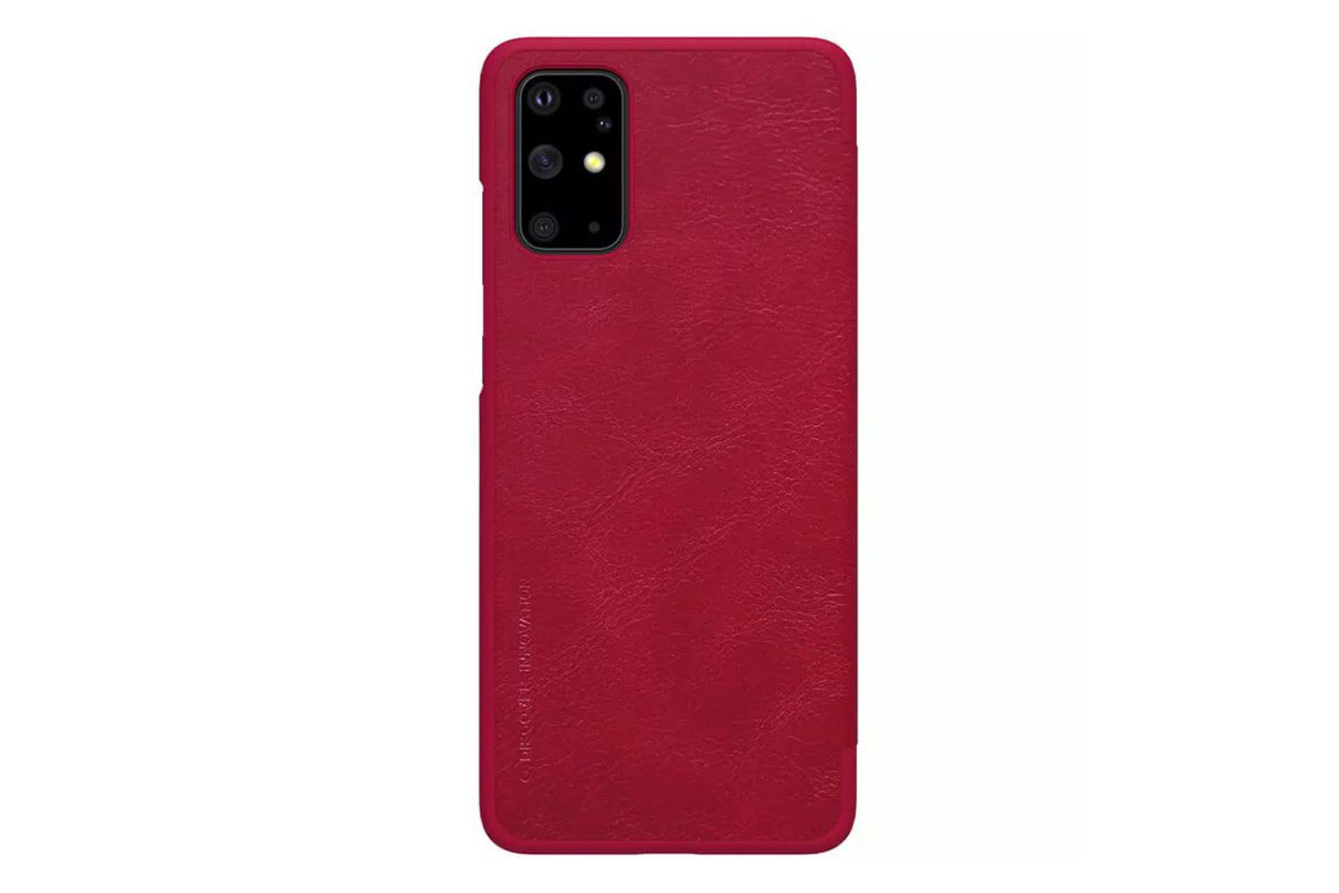 قاب گوشی نیلکین Nillkin Qin Leather Samsung Galaxy S20 رنگ قرمز نمای پشت
