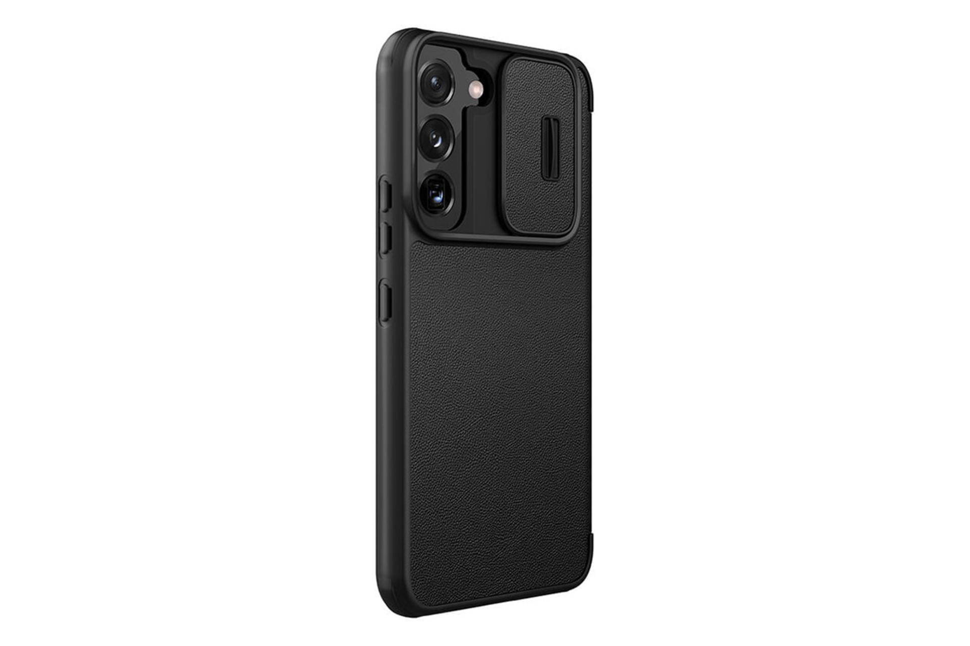 قاب گوشی نیلکین Nillkin Qin Pro Leather Samsung Galaxy S22 Plus نمای پشت و جانبی