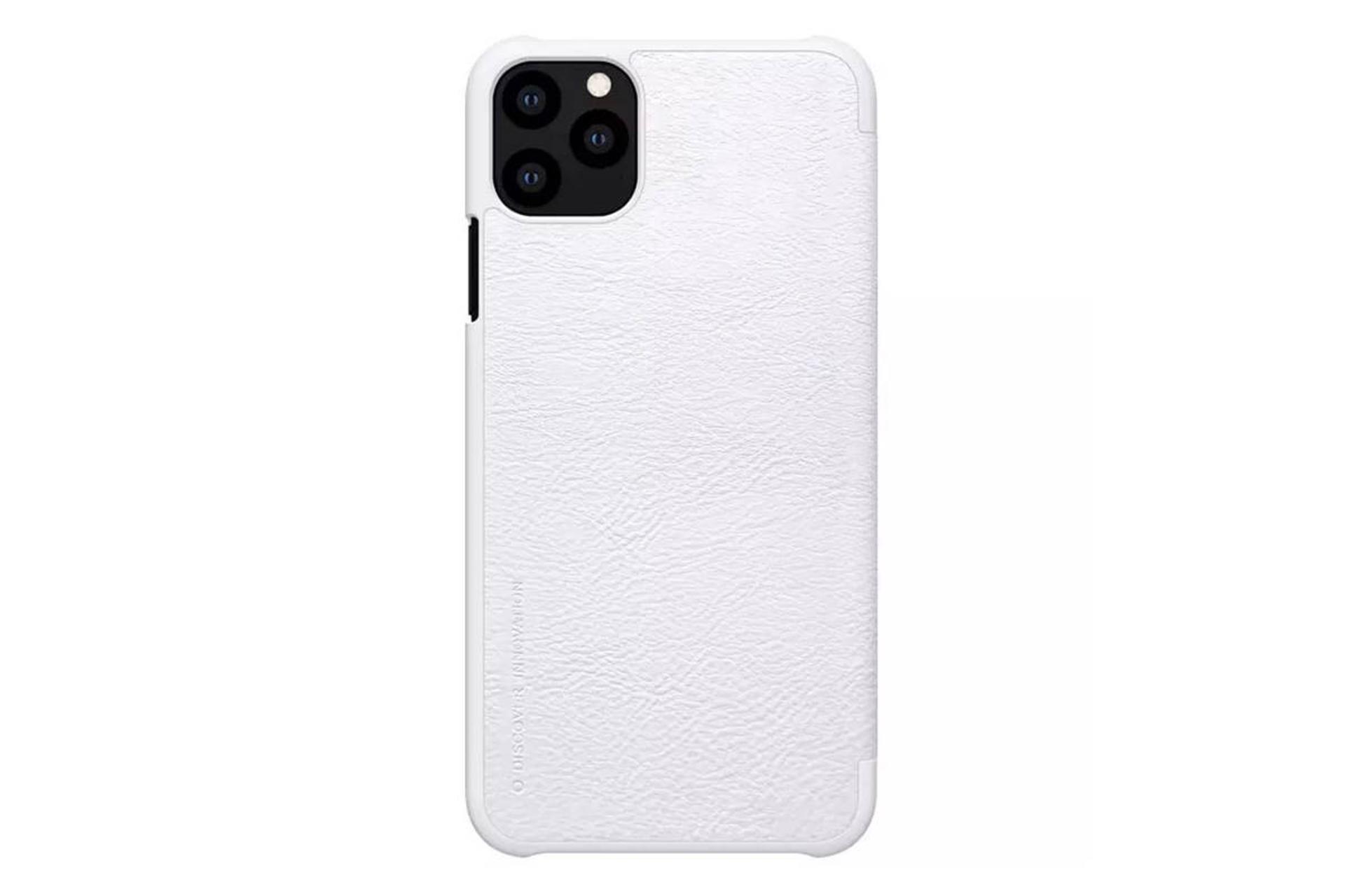 قاب گوشی نیلکین Nillkin Qin Leather Apple iPhone 11 Pro رنگ سفید نمای پشت