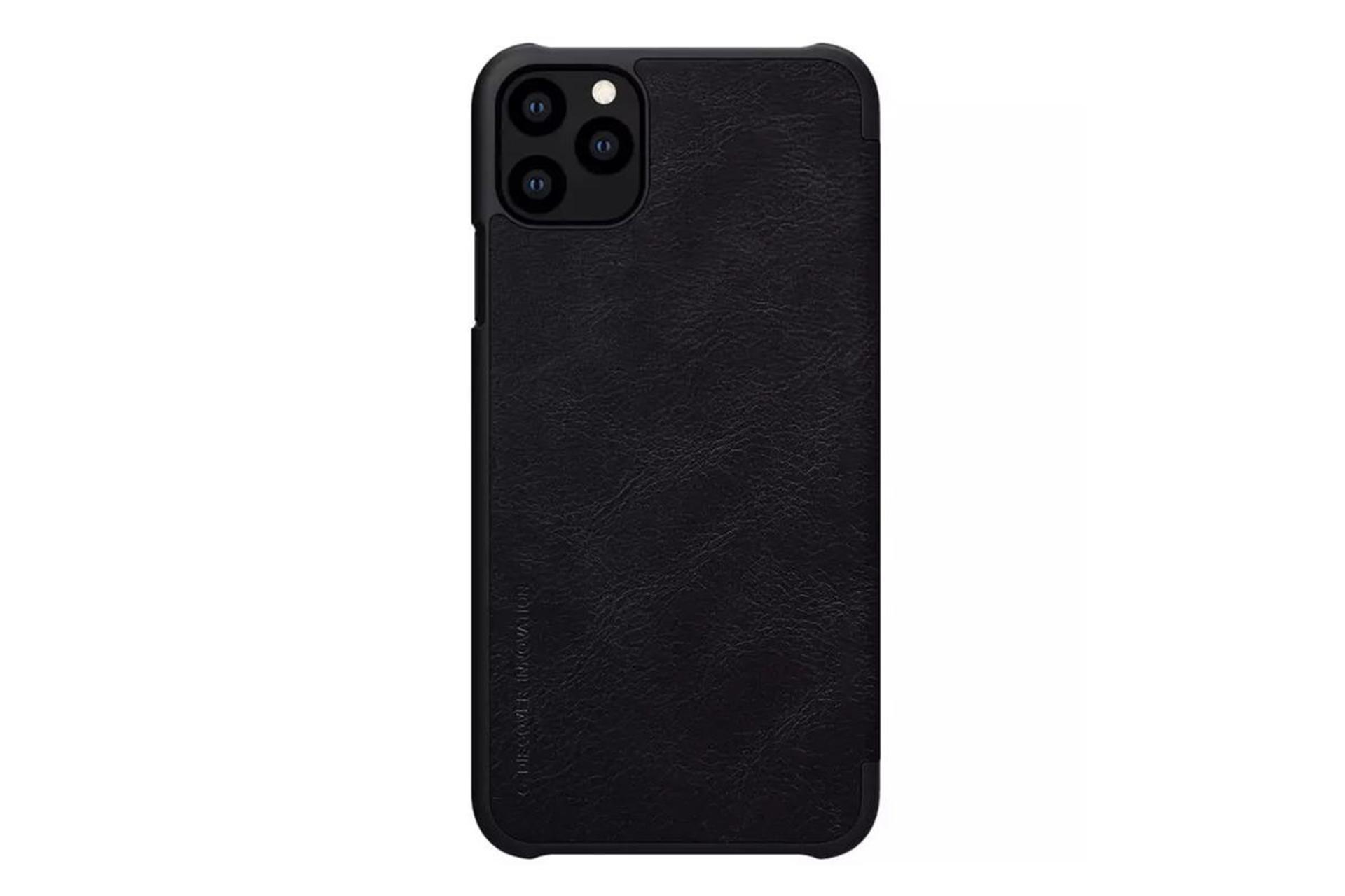 قاب گوشی نیلکین Nillkin Qin Leather Apple iPhone 11 Pro رنگ مشکی نمای پشت