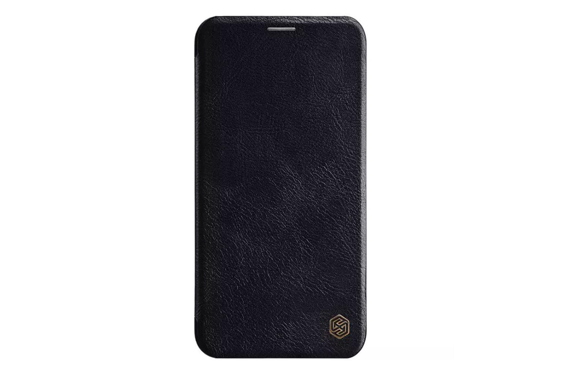 قاب گوشی نیلکین Nillkin Qin Leather Apple iPhone 11 Pro رنگ مشکی نمای جلو