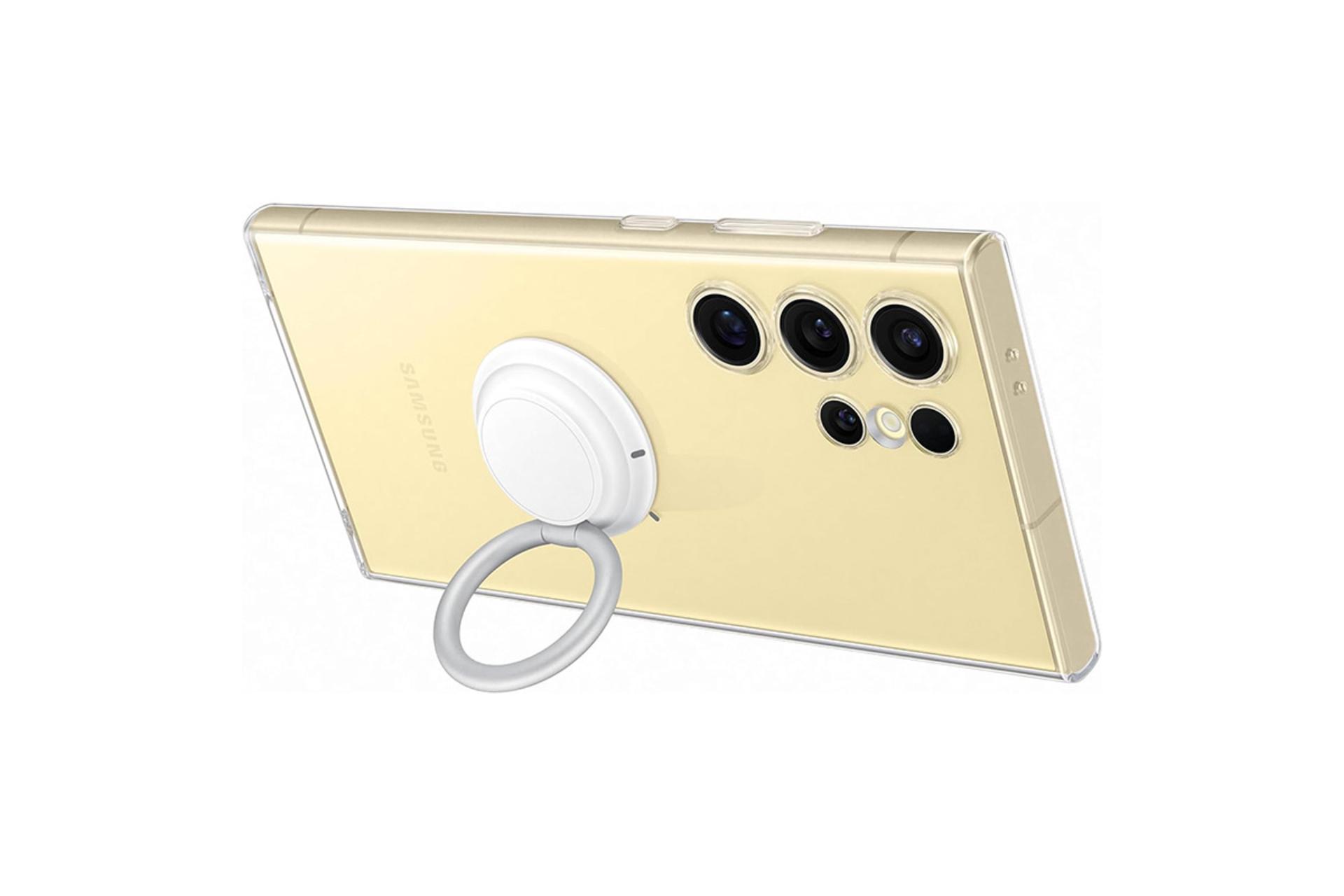 قاب گوشی سامسونگ Samsung Clear Gadget For Samsung Galaxy S24 Ultra نمای هولدر