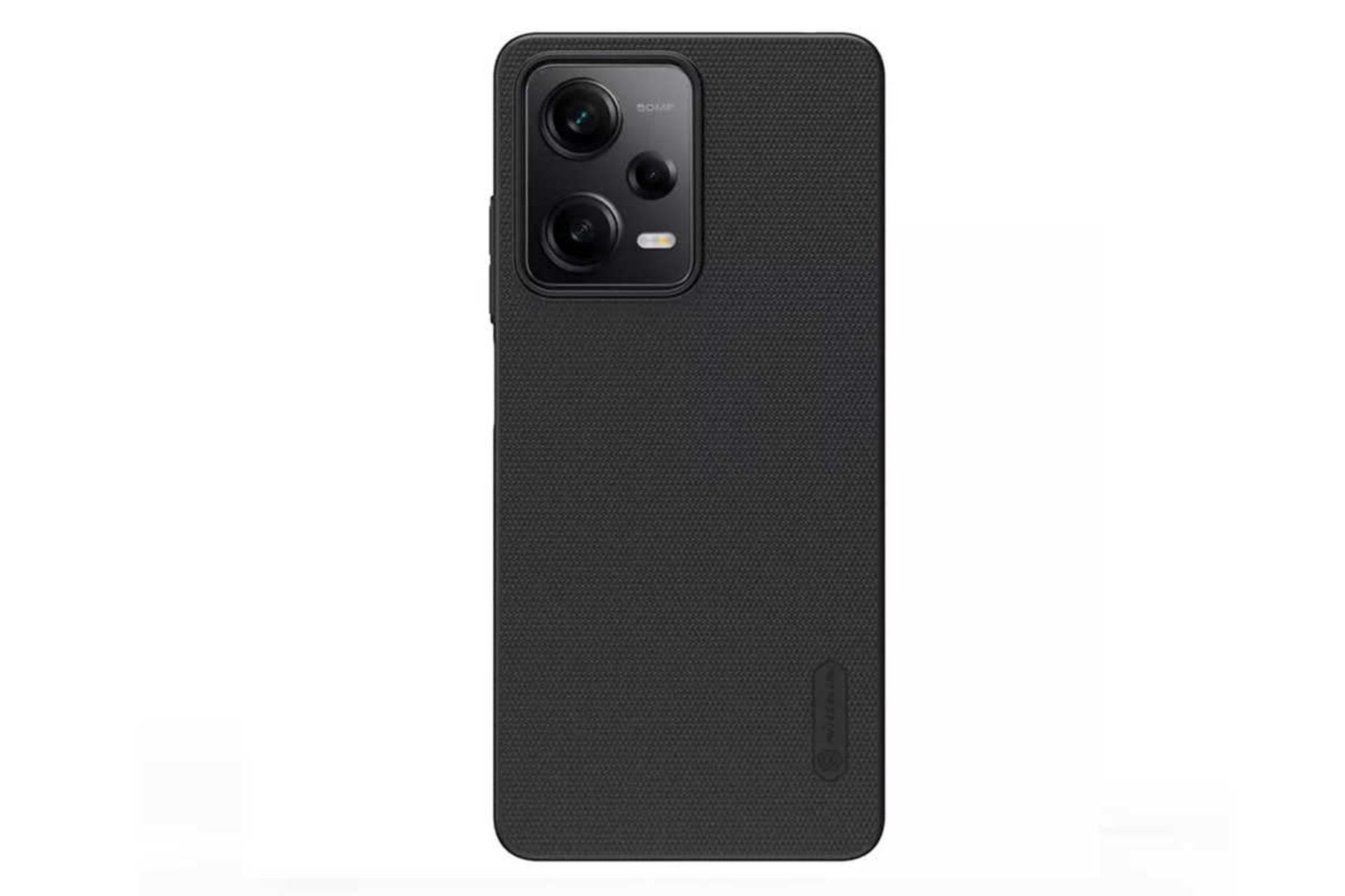 نمای پشت قاب گوشی نیلکین مدل Super Frosted Shield مناسب شیائومی Redmi Note 12 Pro / Poco X5 Pro رنگ مشکی