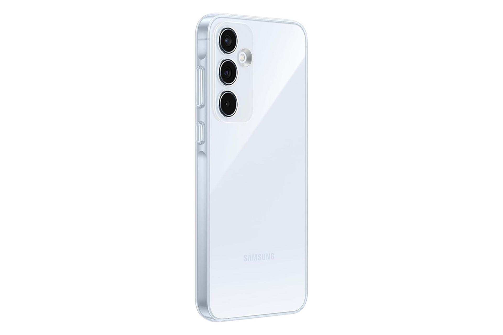 قاب گوشی سامسونگ Samsung Clear Case for Samsung Galaxy A55 نمای پشت و جانبی