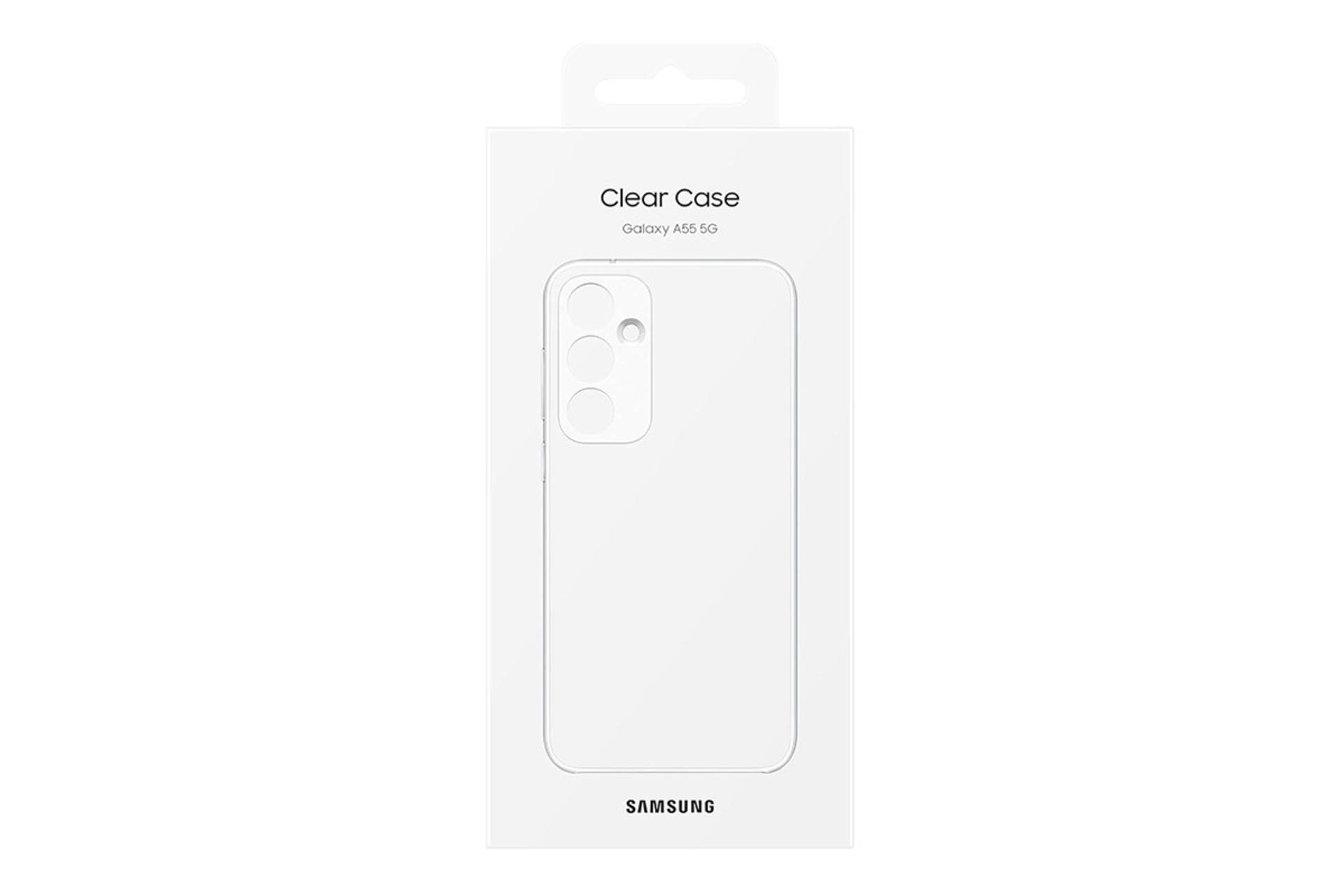 قاب گوشی سامسونگ Samsung Clear Case for Samsung Galaxy A55 بسته بندی