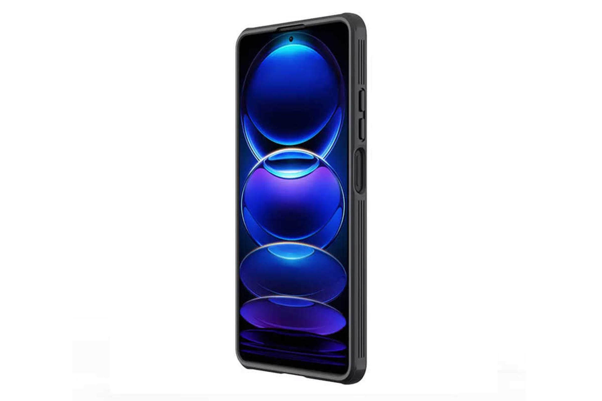 نمای سمت راست قاب گوشی نیلکین مدل CamShield Pro مناسب شیائومی Redmi Note 12 Pro / Poco X5 Pro رنگ مشکی