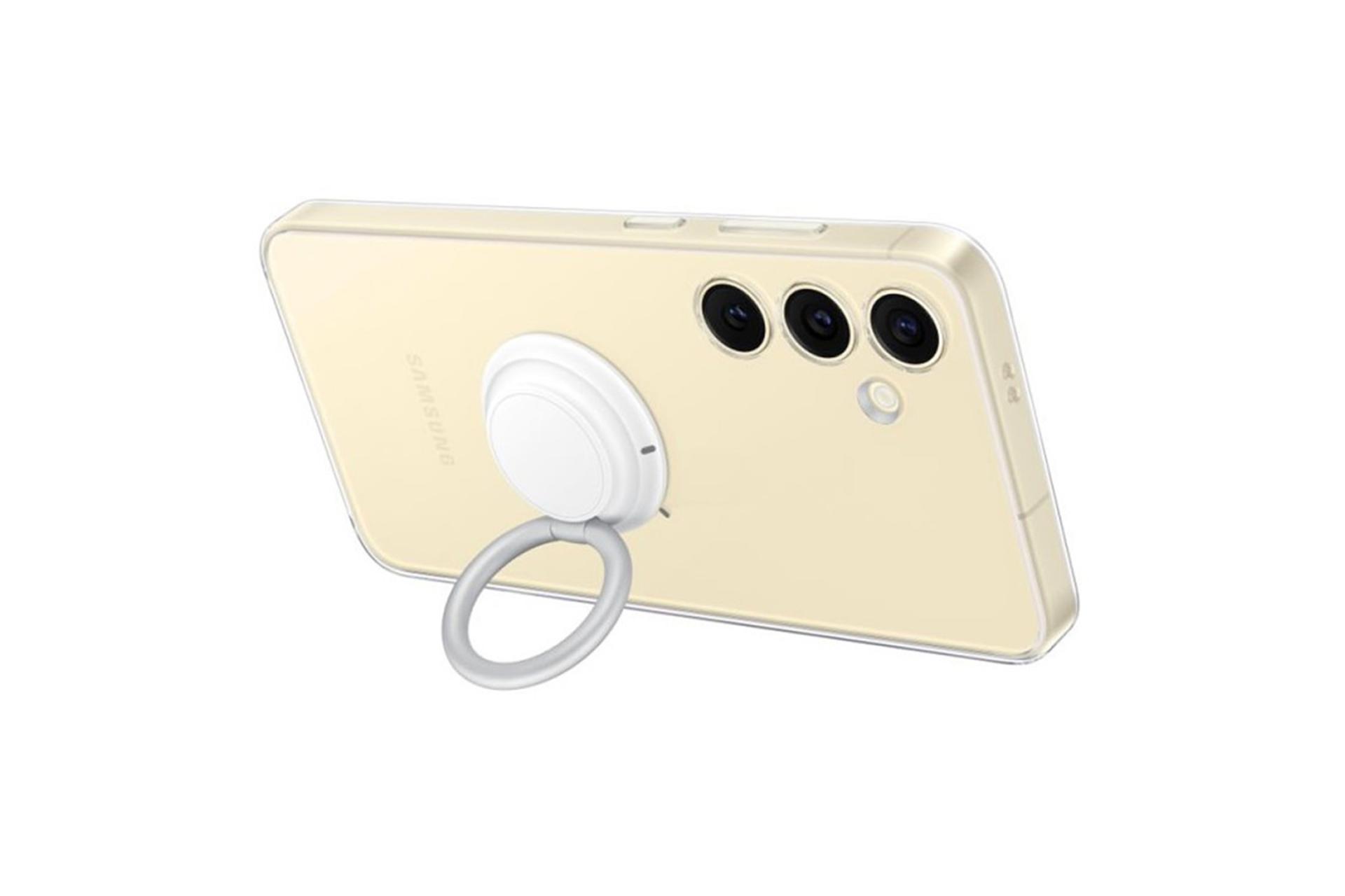 قاب گوشی سامسونگ Samsung Clear Gadget For Samsung Galaxy S24 Plus نمای پشت و هولدر