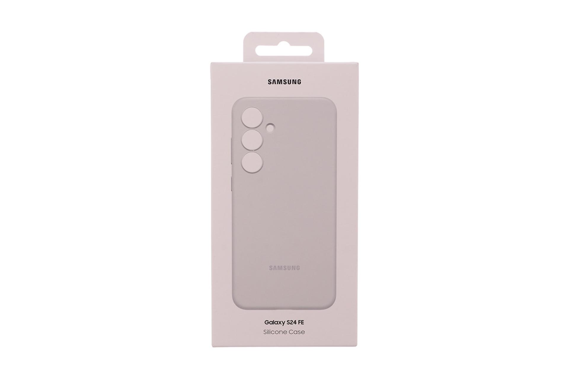 قاب گوشی سامسونگ Samsung Silicone For Samsung Galaxy S24 FE بسته بندی