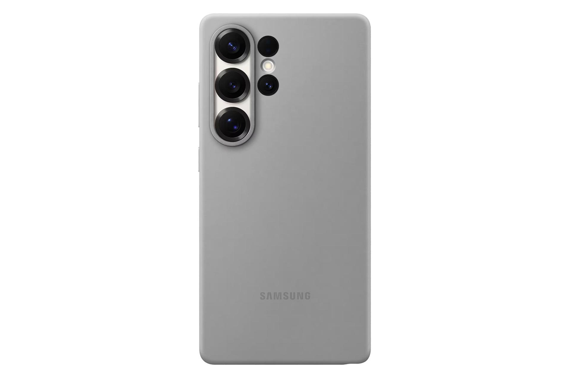 مرجع متخصصين ايران قاب موبايل سامسونگ Samsung Silicone For Samsung Galaxy S25 Ultra رنگ خاكستري
