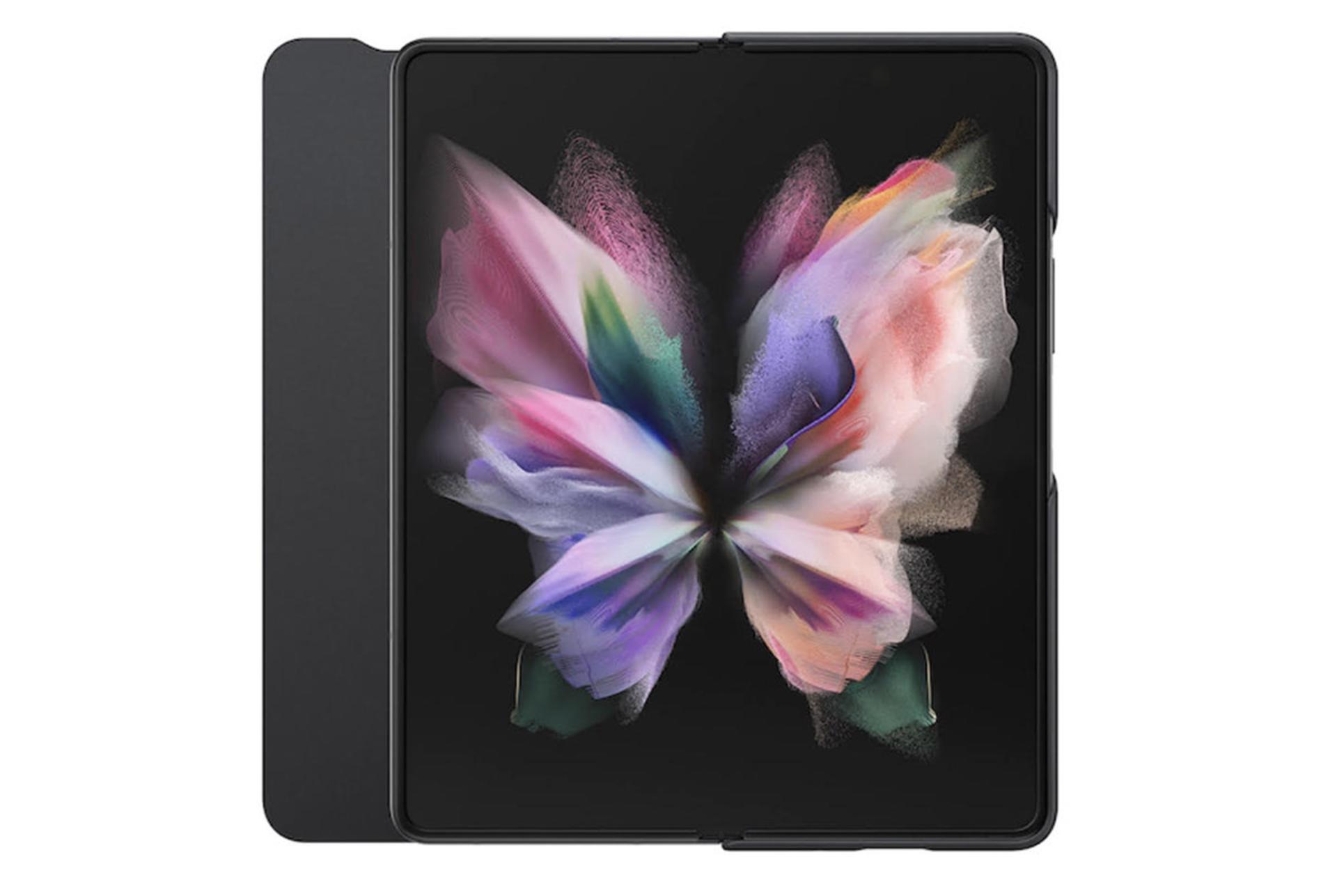 قاب گوشی سامسونگ Samsung Flip Cover For Samsung Galaxy Z Fold3 With S-Pen نمای داخل روی گوشی