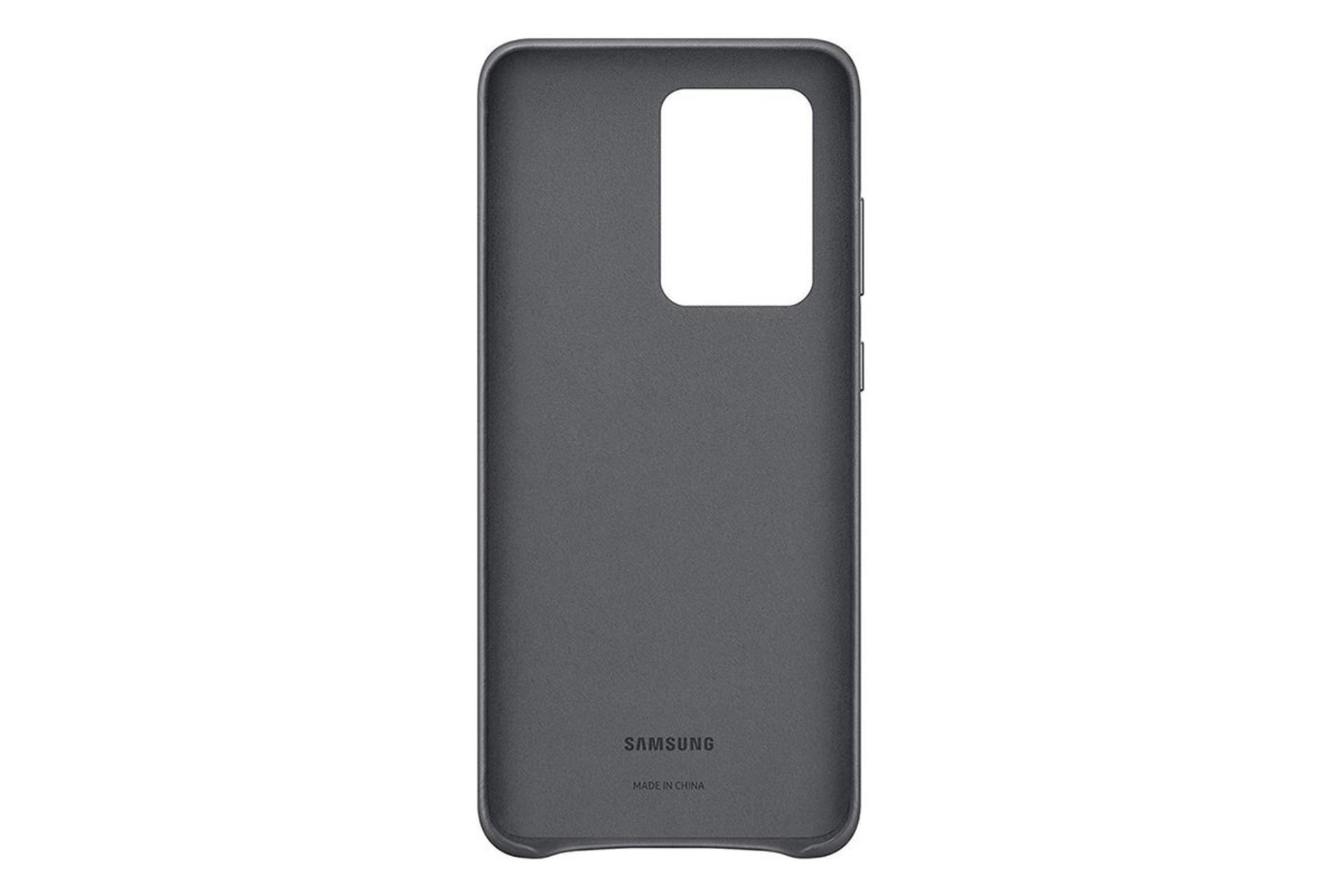 قاب گوشی سامسونگ Samsung Leather Cover For Samsung Galaxy S20 رنگ مشکی نمای داخل