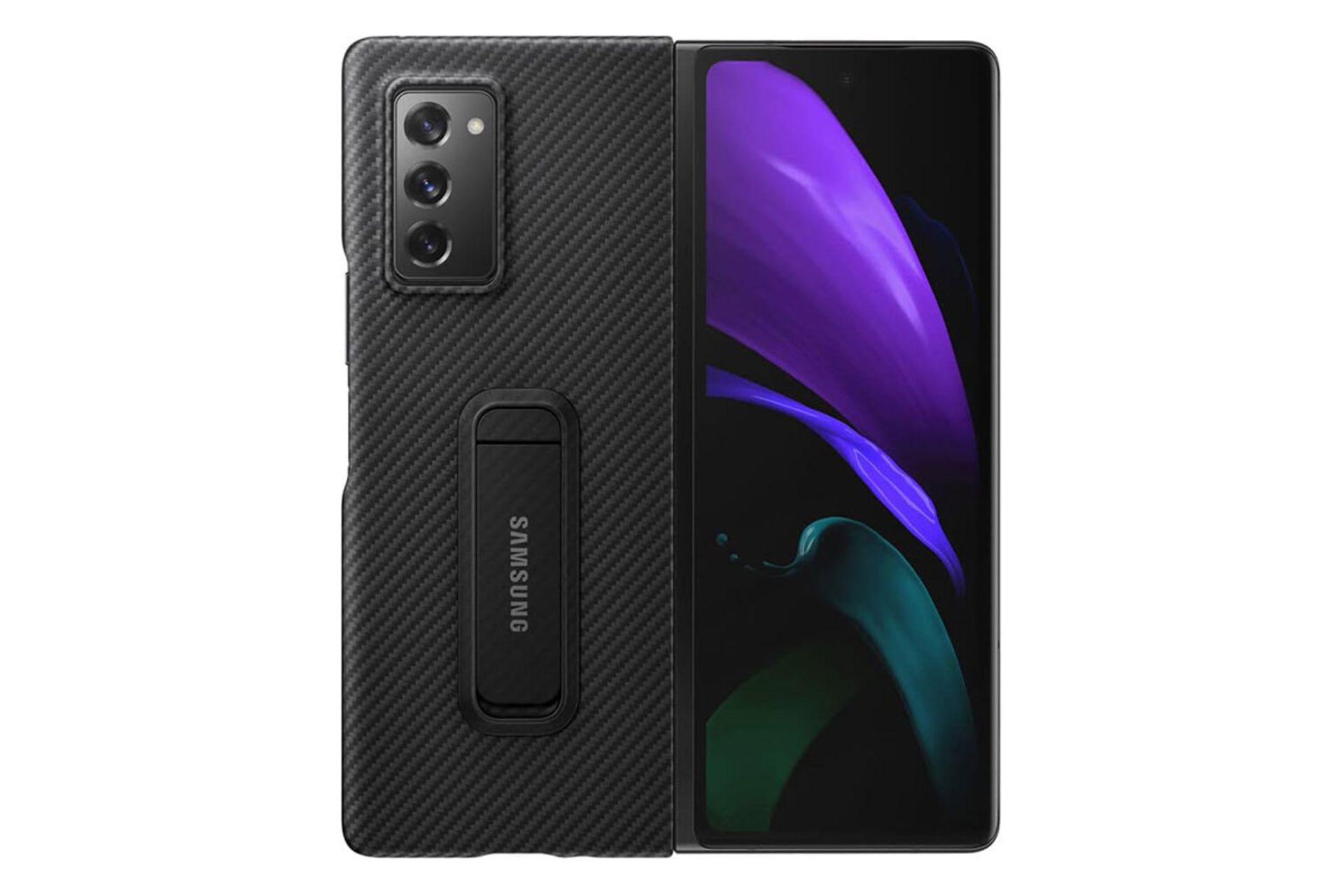قاب گوشی سامسونگ Samsung Aramid Standing For Samsung Galaxy Z Fold2 نمای پشت