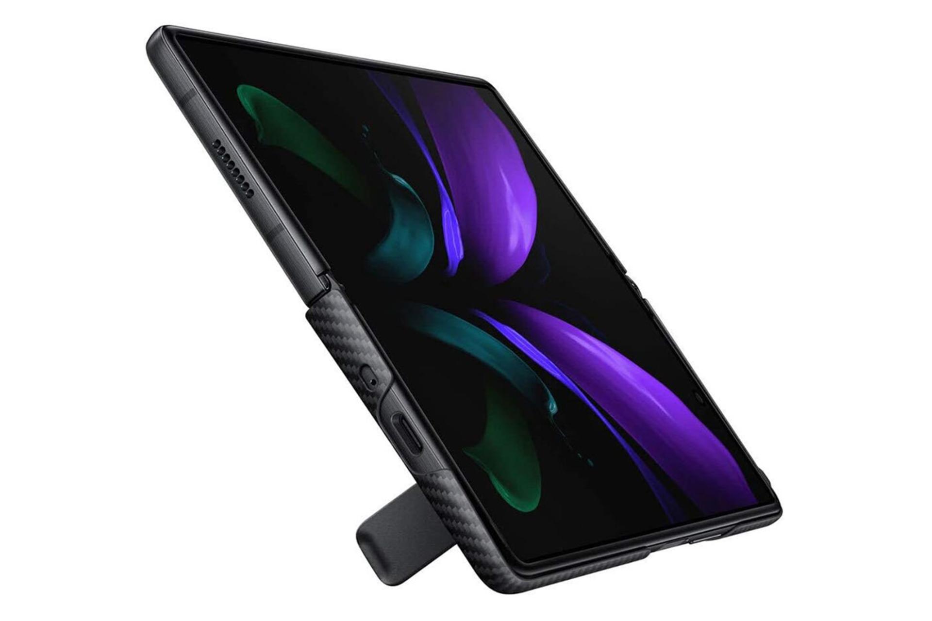 قاب گوشی سامسونگ Samsung Aramid Standing For Samsung Galaxy Z Fold2 نمای جانبی