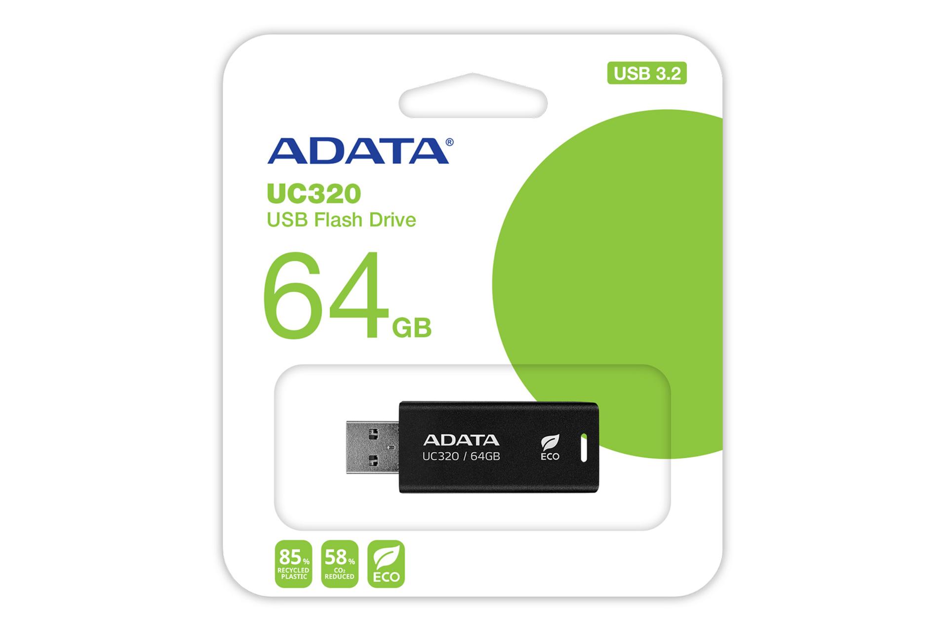 جعبه فلش مموری ای دیتا ADATA UC320 64GB USB 3.2