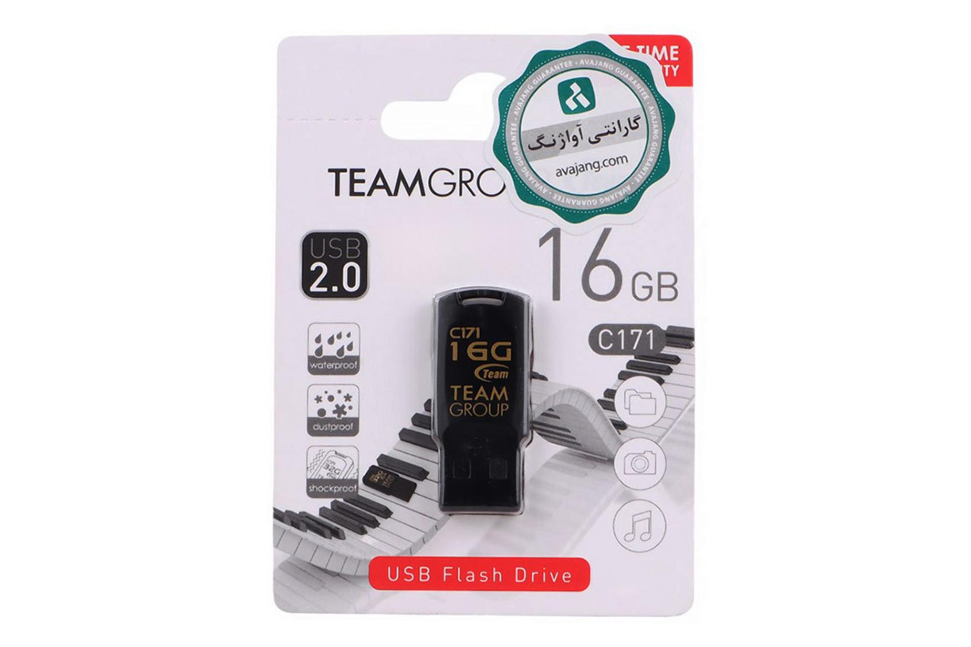 جعبه فلش مموری تیم گروپ TEAMGROUP C171 16GB USB 2.0