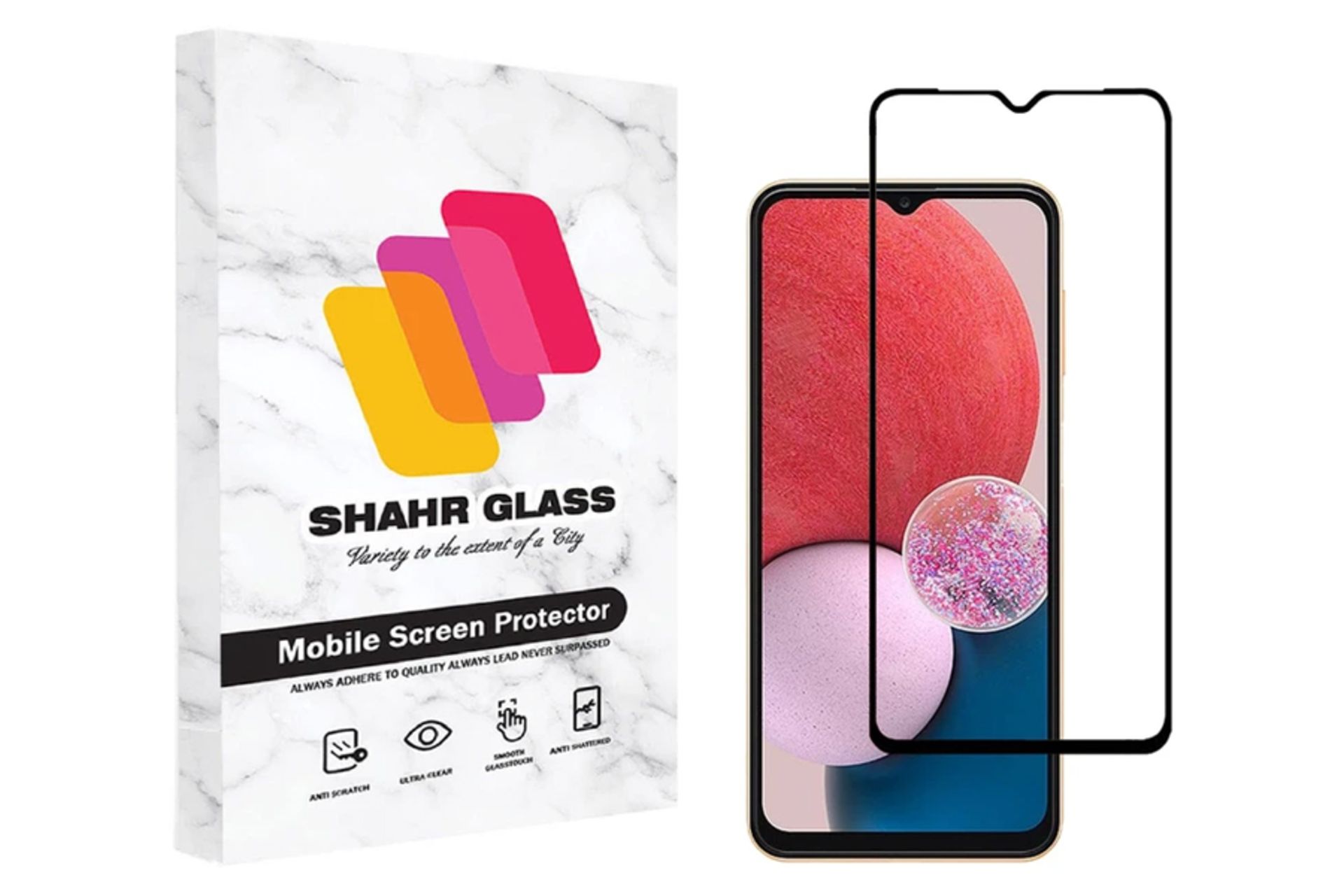 محافظ صفحه نمایش گوشی شهر گلس مدل FUL مناسب سامسونگ Galaxy A13 4G