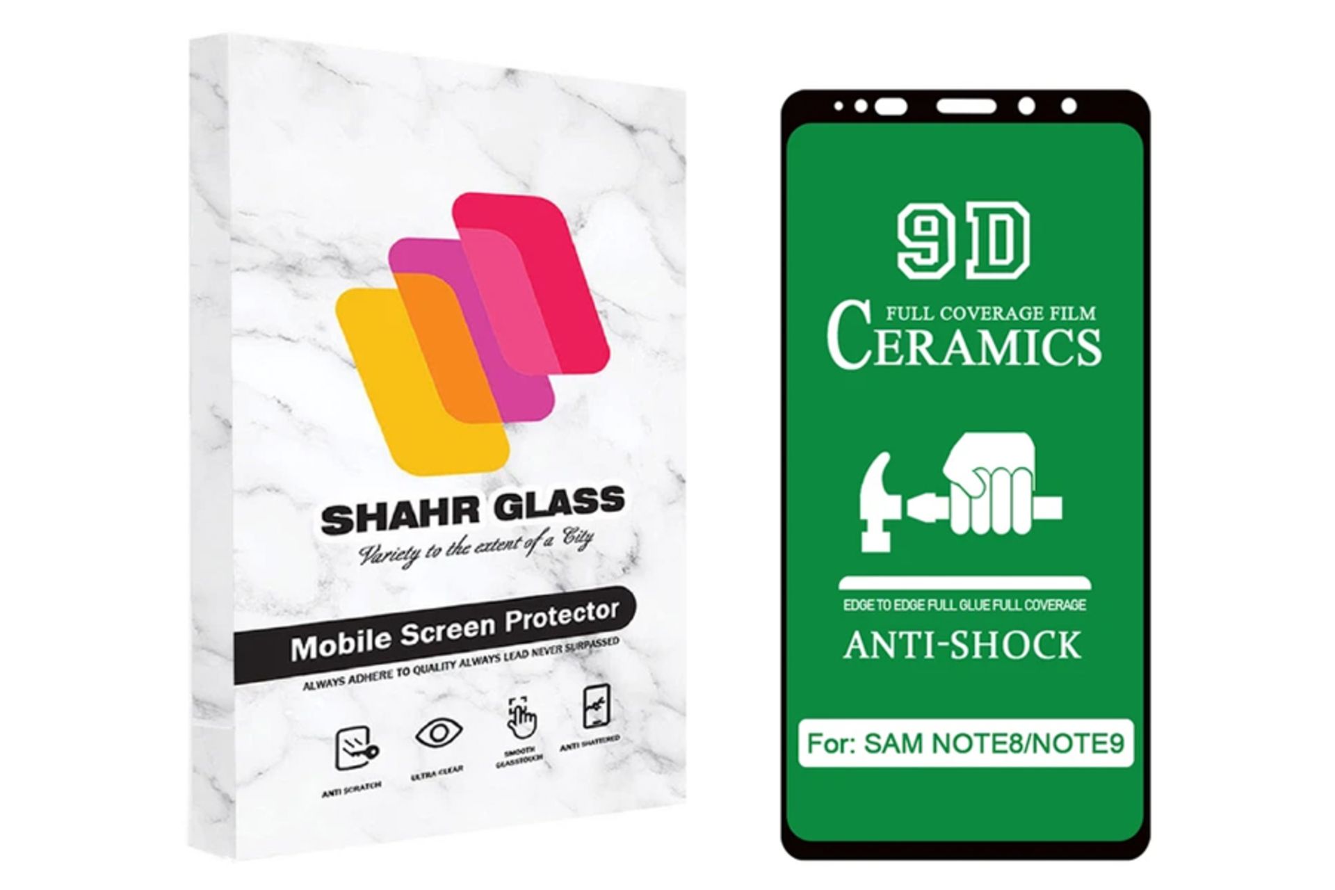 محافظ صفحه نمایش گوشی شهر گلس مدل CRA مناسب سامسونگ Galaxy Note8