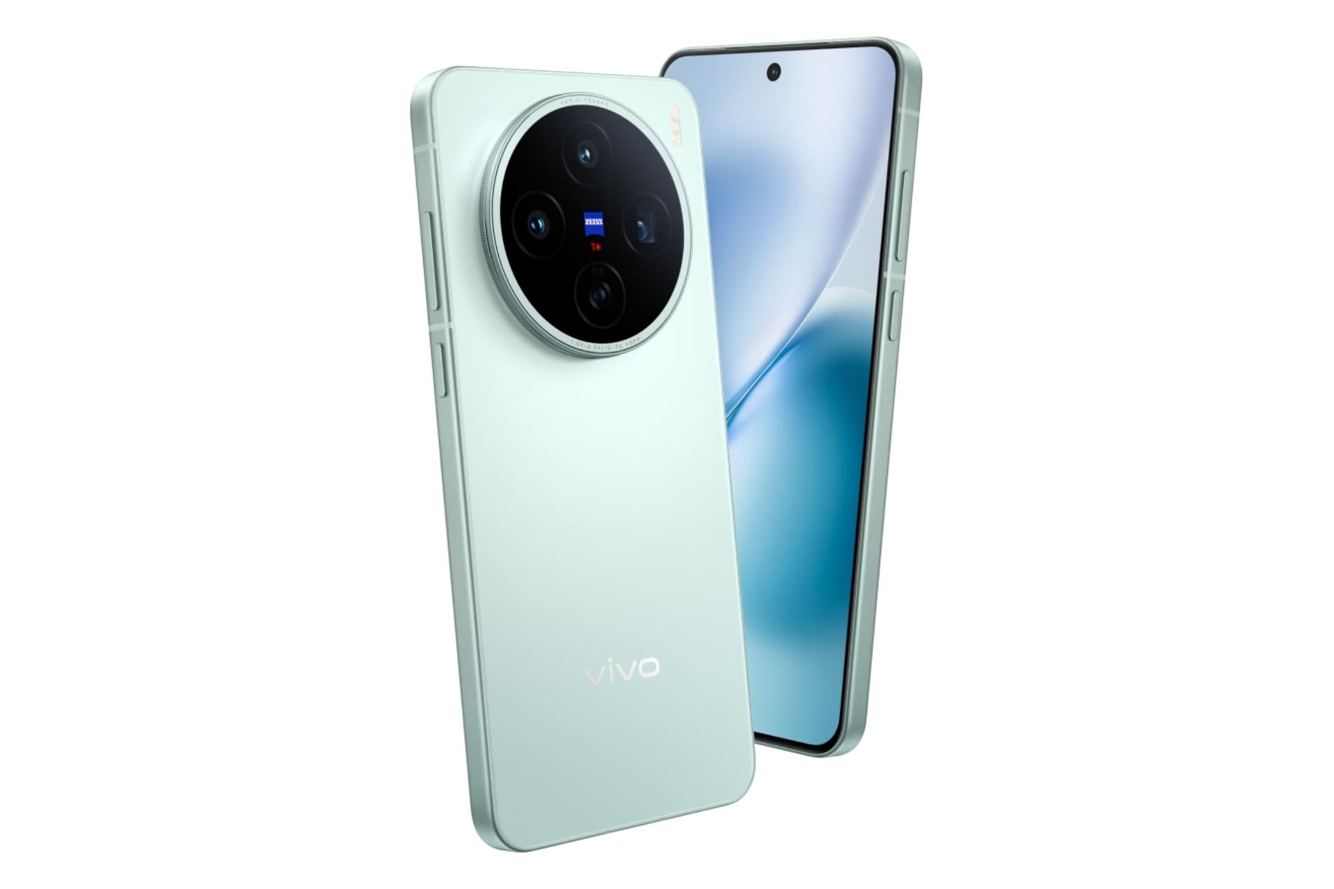 پنل پشت و چینش دوربین گوشی X200s ویوو سبز نعنایی / vivo X200s