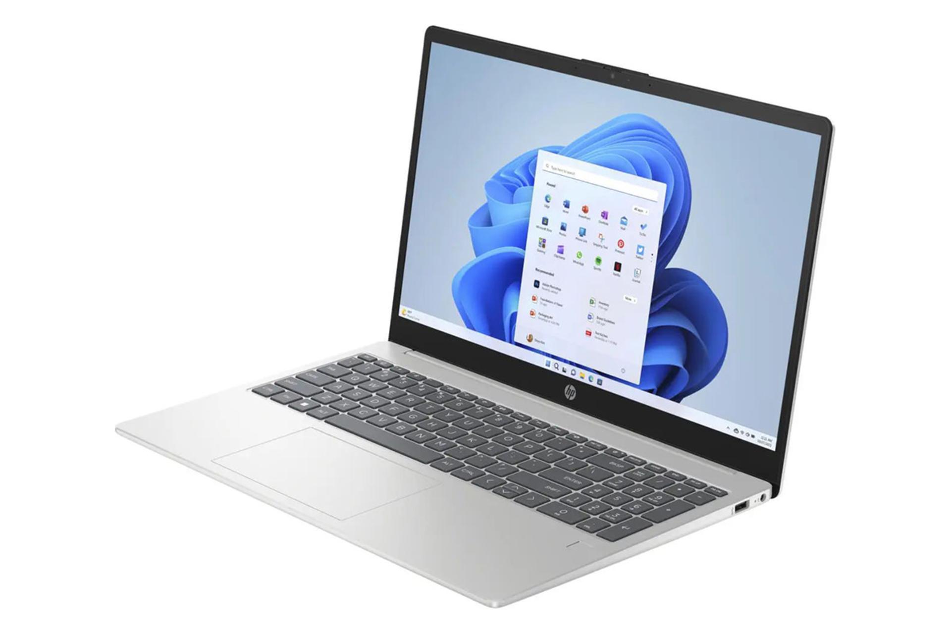 لپ تاپ اچ پی HP 15-fd0131wm نمای جلو و راست