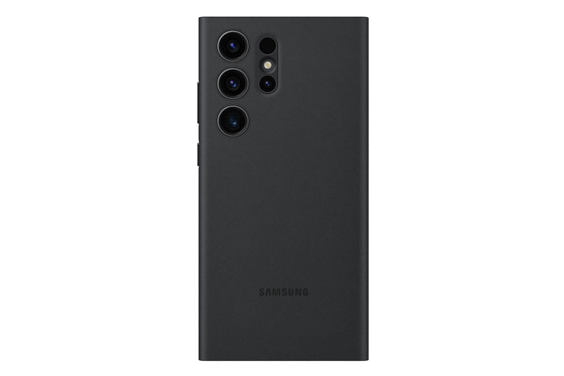 قاب گوشی سامسونگ Samsung Smart View Wallet For Samsung Galaxy S23 Ultra رنگ مشکی نمای پشت
