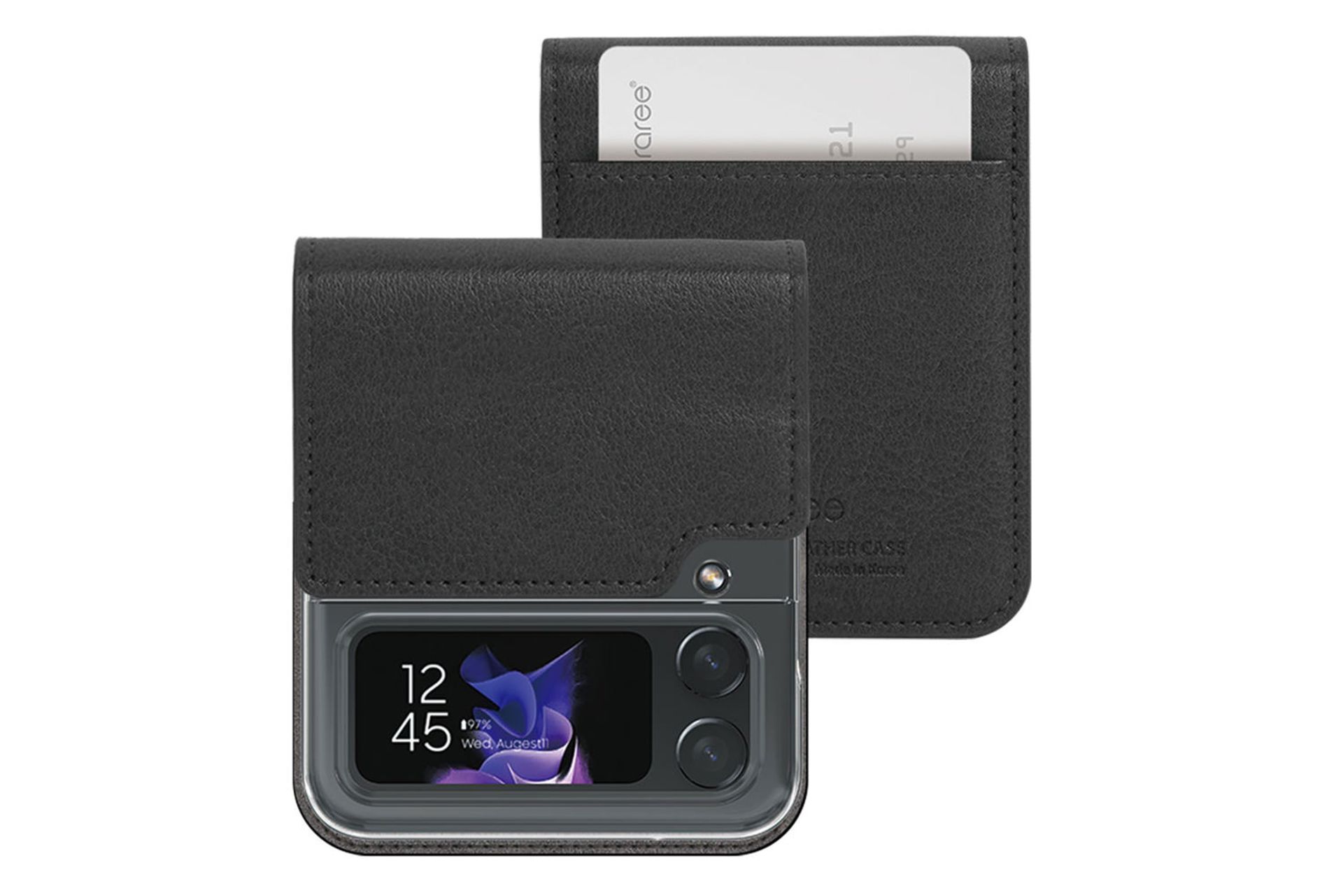 قاب گوشی آراری Araree Mustang Diary For Samsung Galaxy Z Flip4 رنگ مشکی