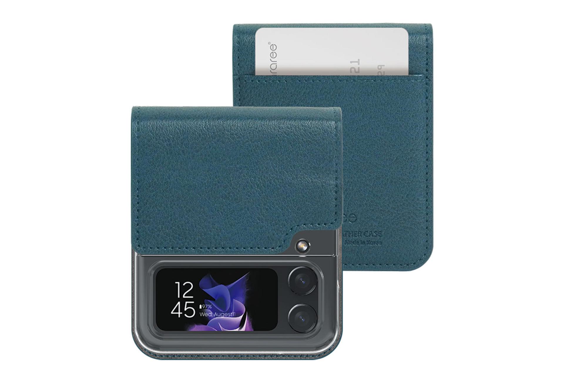 قاب گوشی آراری Araree Mustang Diary For Samsung Galaxy Z Flip4 رنگ سبز