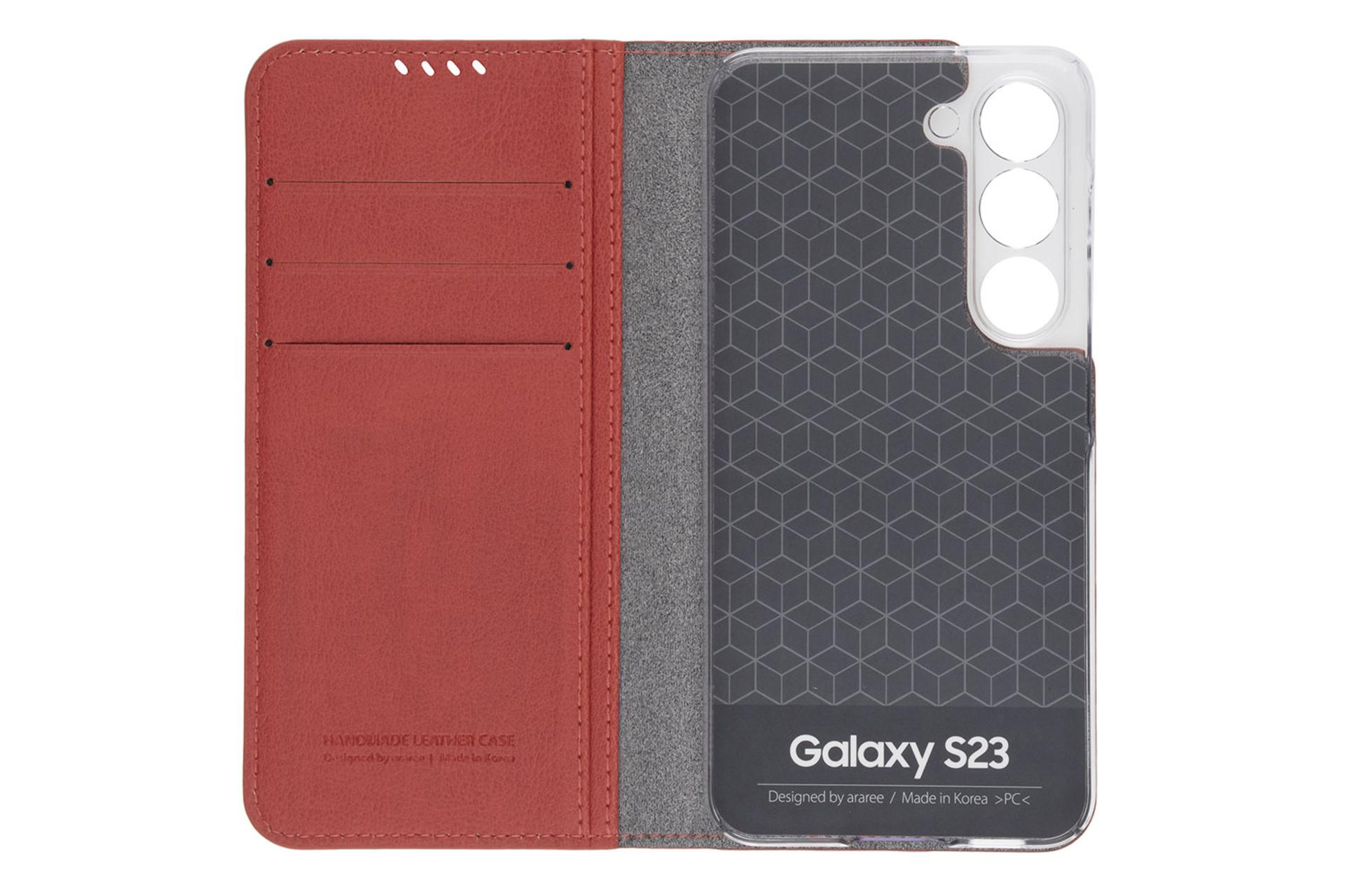 قاب گوشی آراری Araree Mustang Diary For Samsung Galaxy S23 نمای داخل