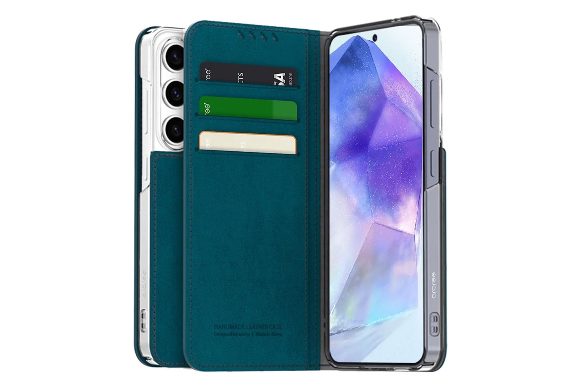 قاب گوشی آراری Araree Mustang Diary For Samsung Galaxy A55 رنگ سبز