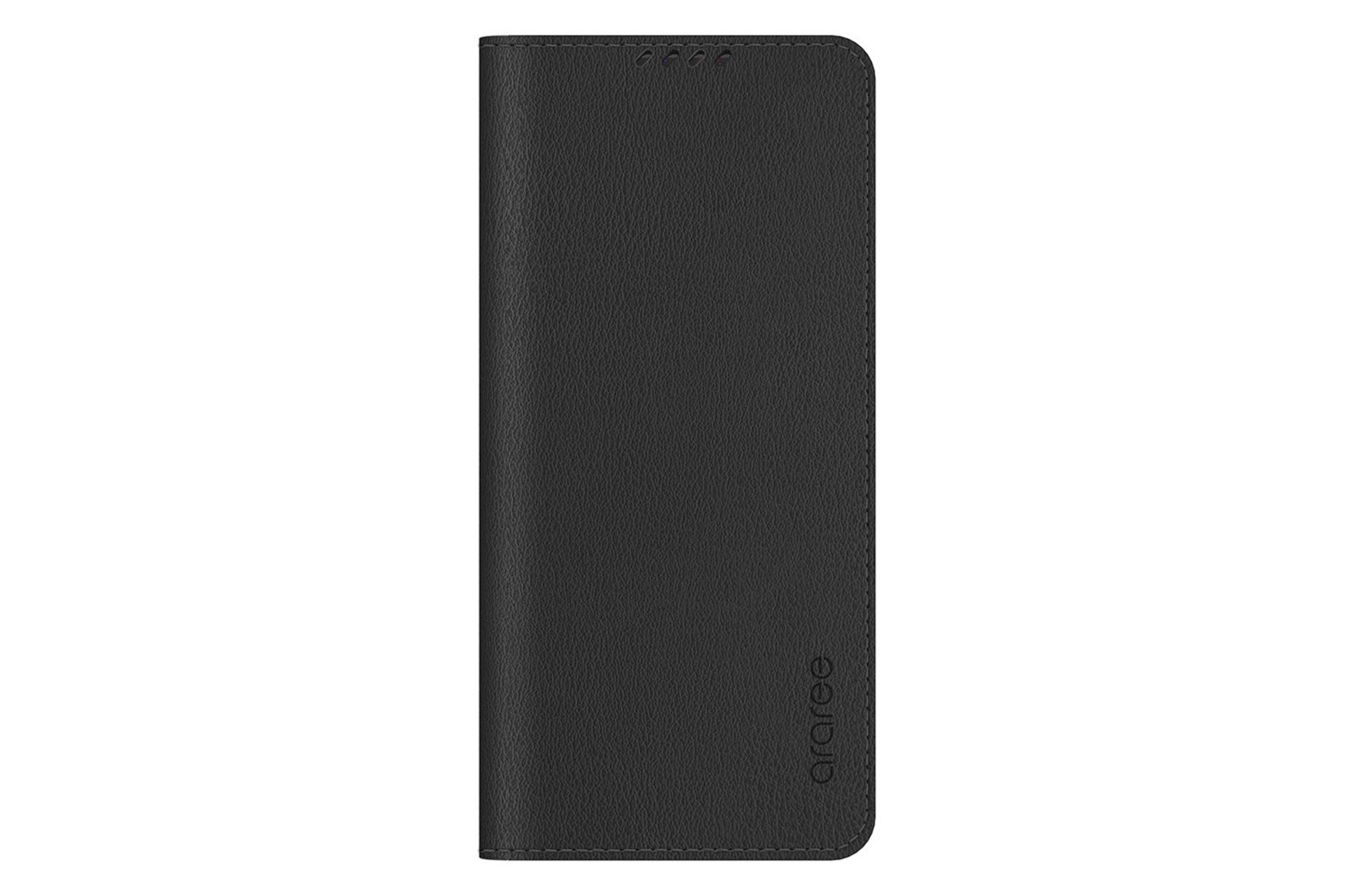 قاب گوشی آراری Araree Mustang Diary For Samsung Galaxy S21 Ultra نمای جلو رنگ مشکی