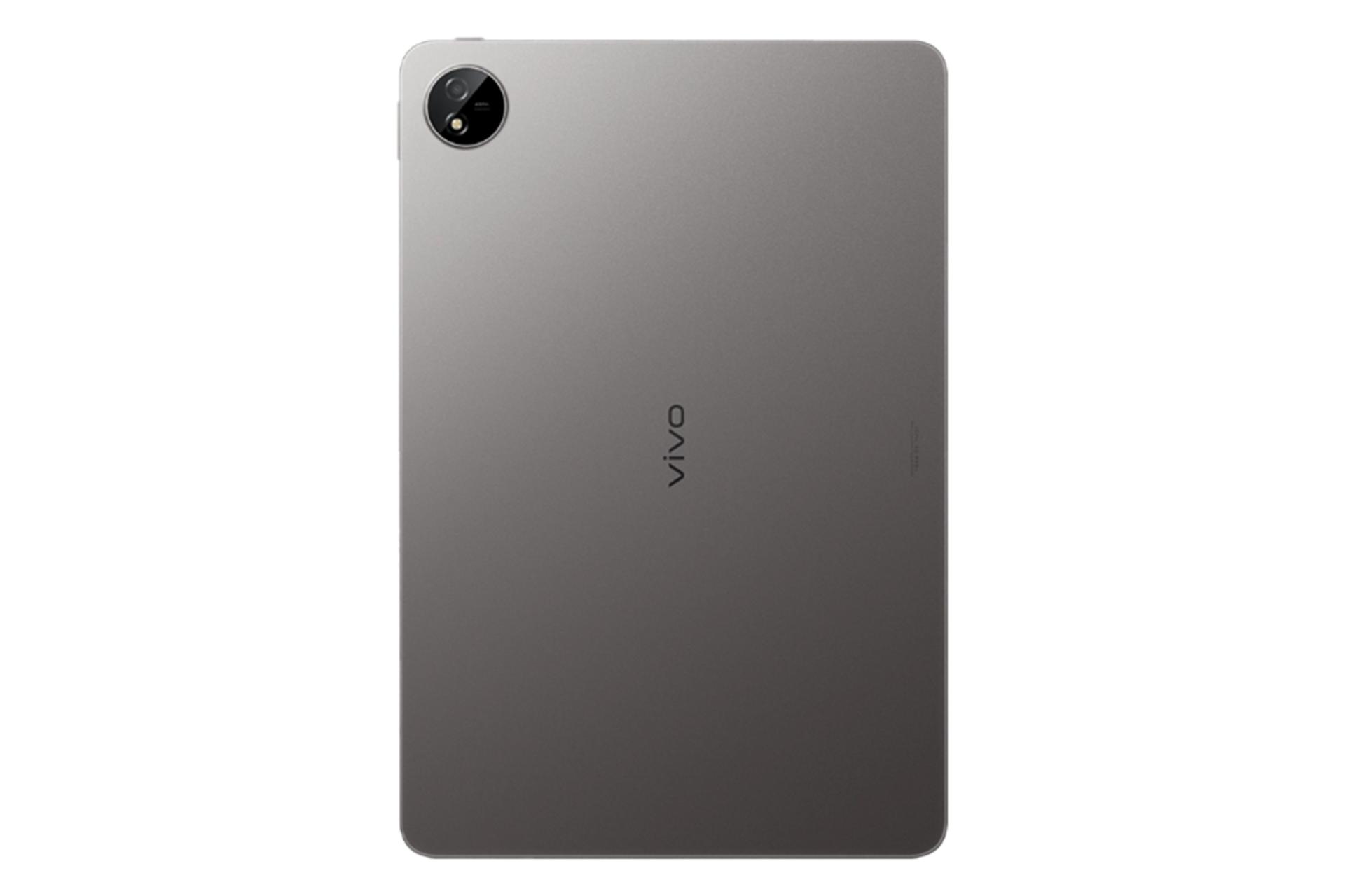 نمای پنل پشت تبلت ویوو پد SE با نمایش لوگو و دوربین پنل پشت رنگ خاکستری