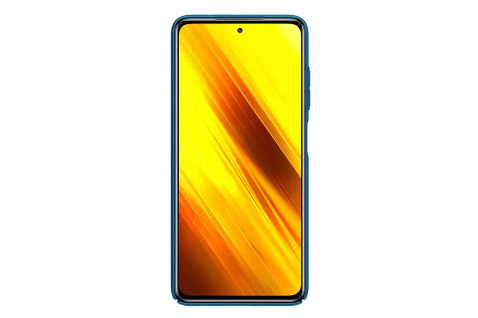 نمای بالای قاب گوشی نیلکین مدل Super Frosted Shield مناسب شیائومی Poco X3 Pro / X3 NFC