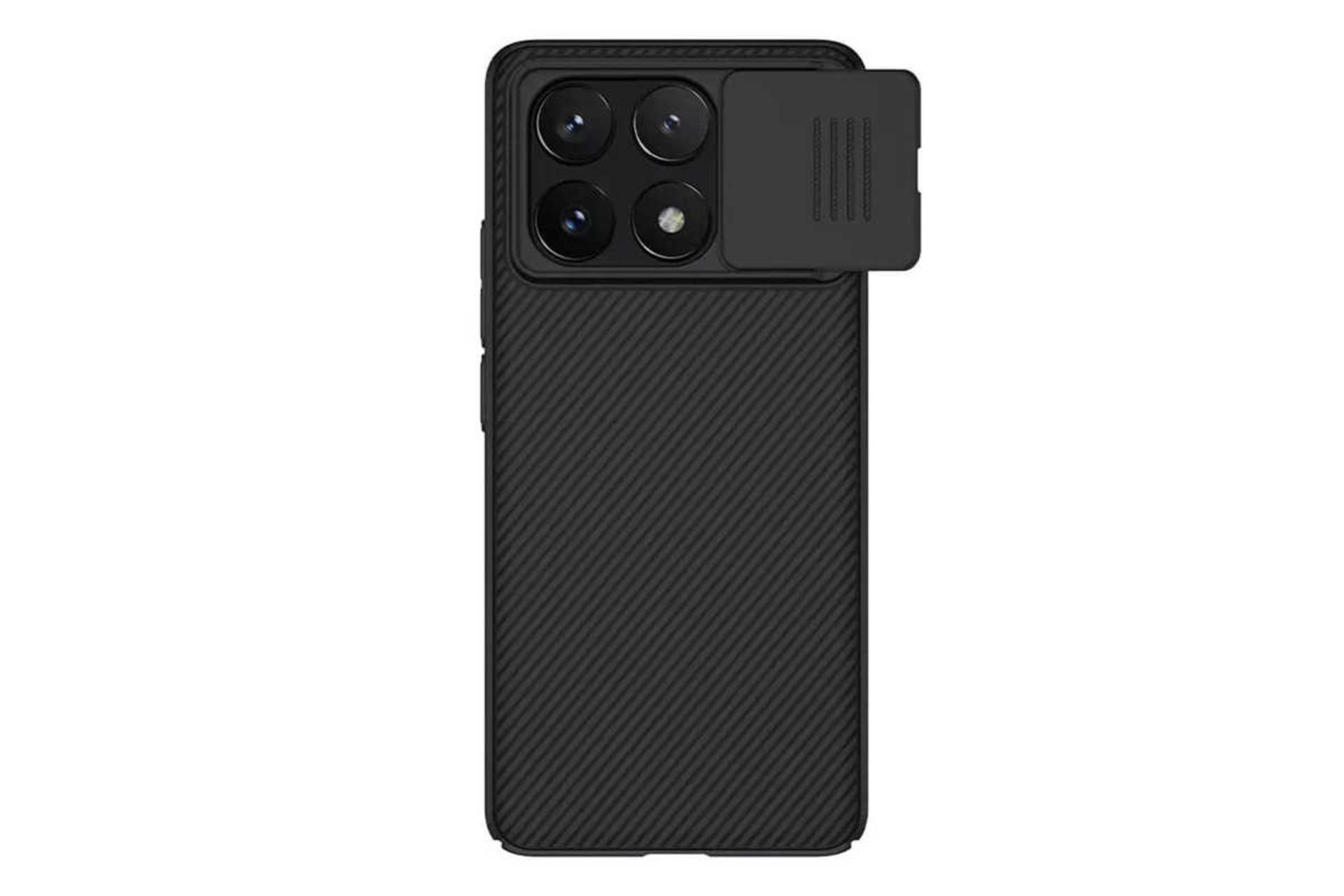 مرجع متخصصين ايران نماي پشت قاب موبايل نيلكين مدل CamShield مناسب شيائومي Redmi K70E / Poco X6 Pro رنگ مشكي