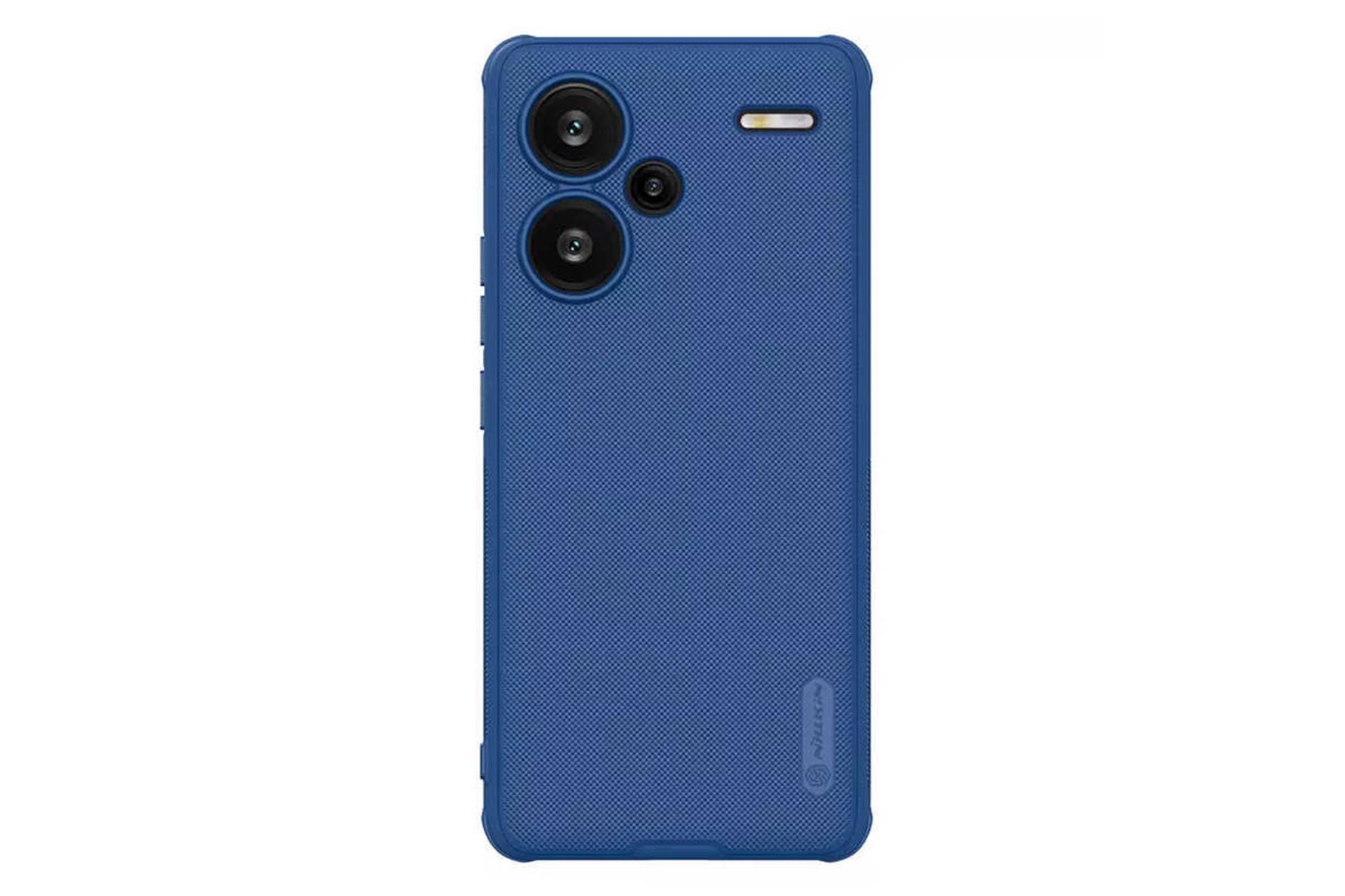 نمای پشت قاب گوشی نیلکین مدل Super Frosted Shield Pro مناسب شیائومی Redmi Note 13 Pro Plus رنگ آبی