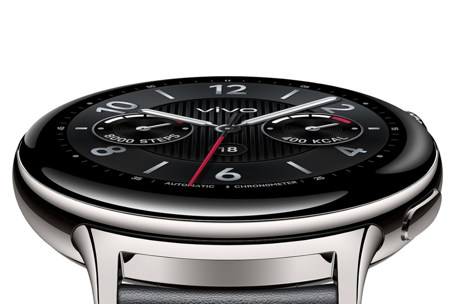 صفحه نمایش ساعت هوشمند ویوو واچ 5 استیل نقره ای / vivo Watch 5 Stainless Steel