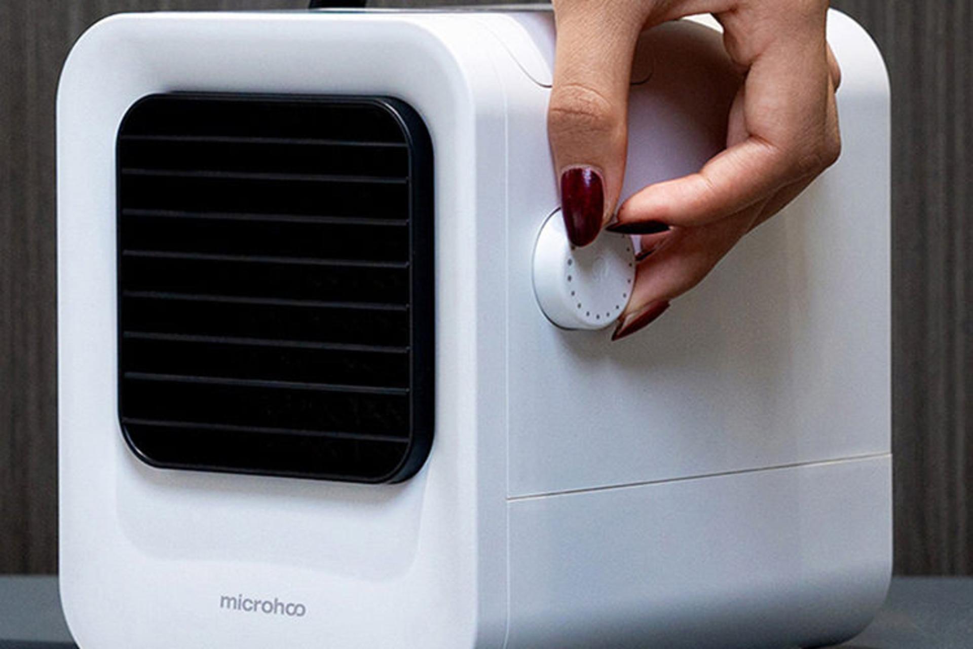 کولر آبی رومیزی شیائومی Xiaomi Microhoo MH02C نمای دکمه تنظیم هوا