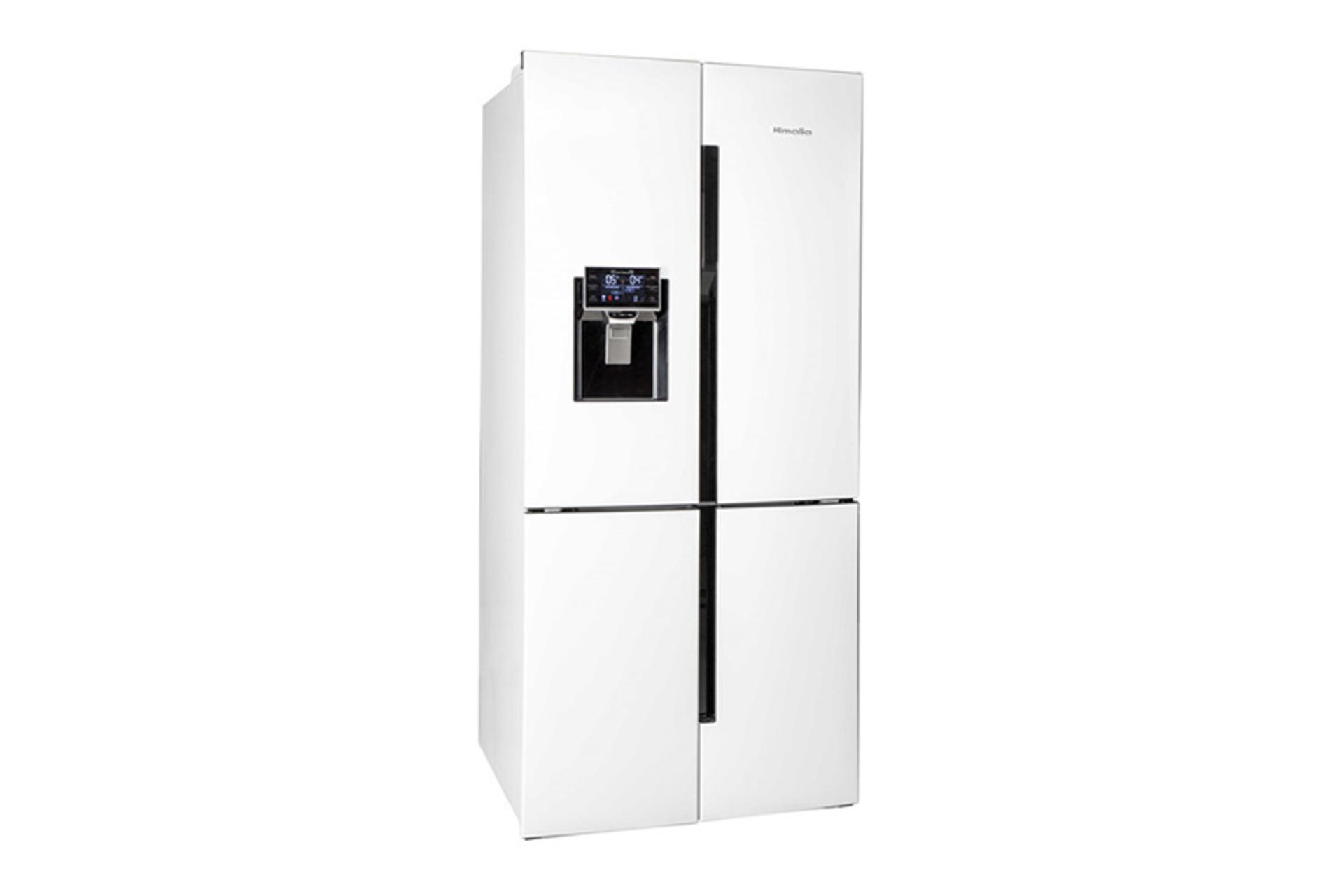 یخچال فریزر لایف Life 2710 نمای جلو و جانبی رنگ سفید