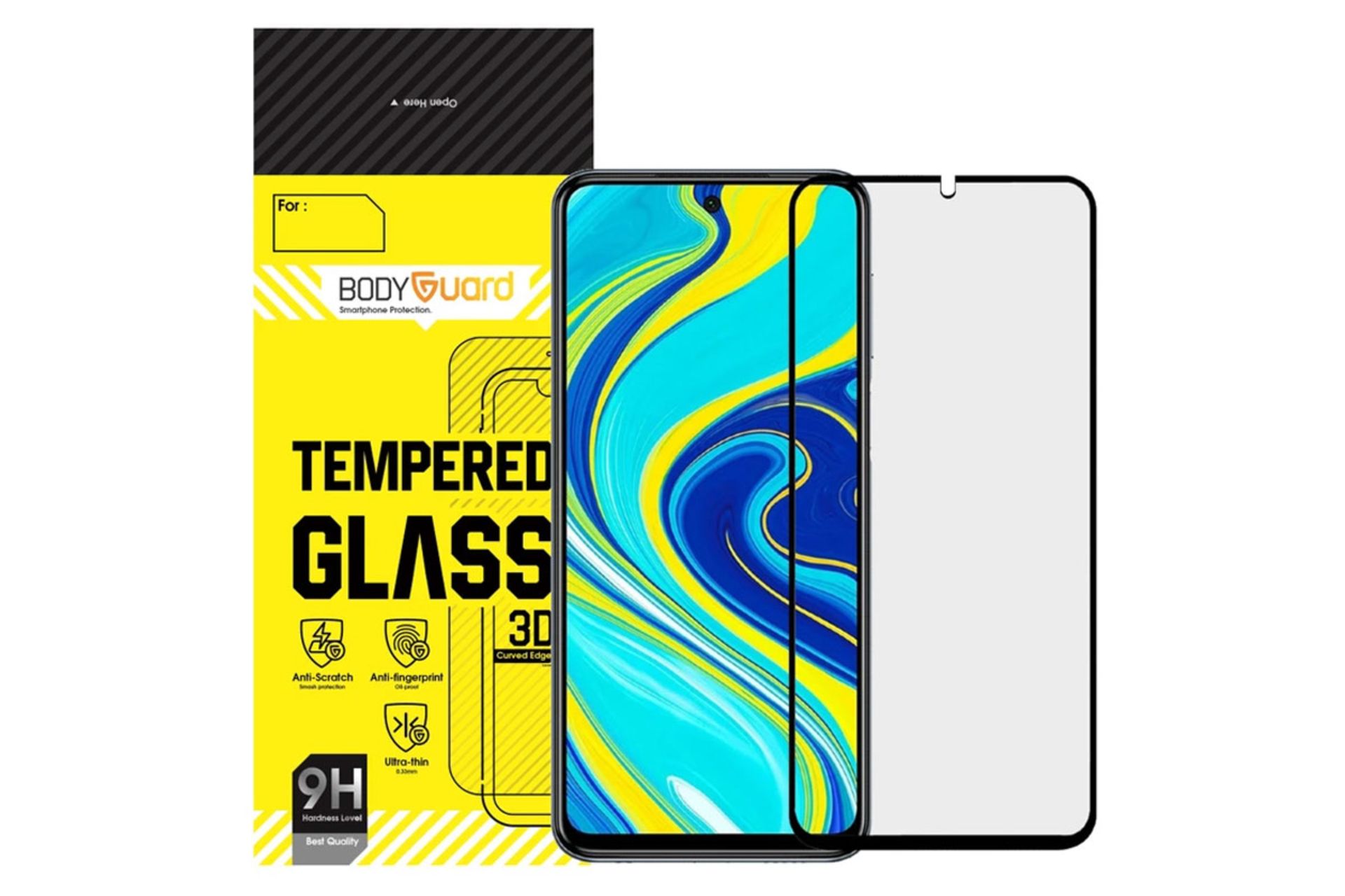 محافظ صفحه نمایش گوشی بادیگارد مدل MX مناسب شیائومی Redmi Note 9S