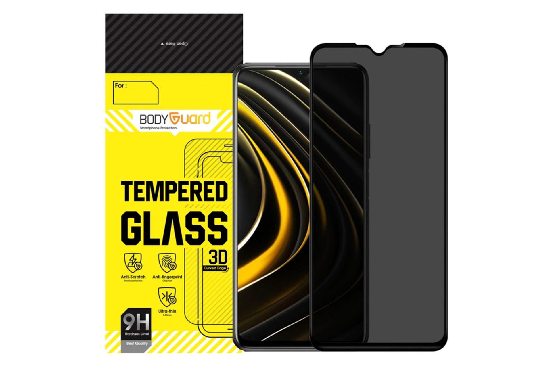 محافظ صفحه نمایش گوشی بادیگارد مدل PX مناسب شیائومی Poco M3