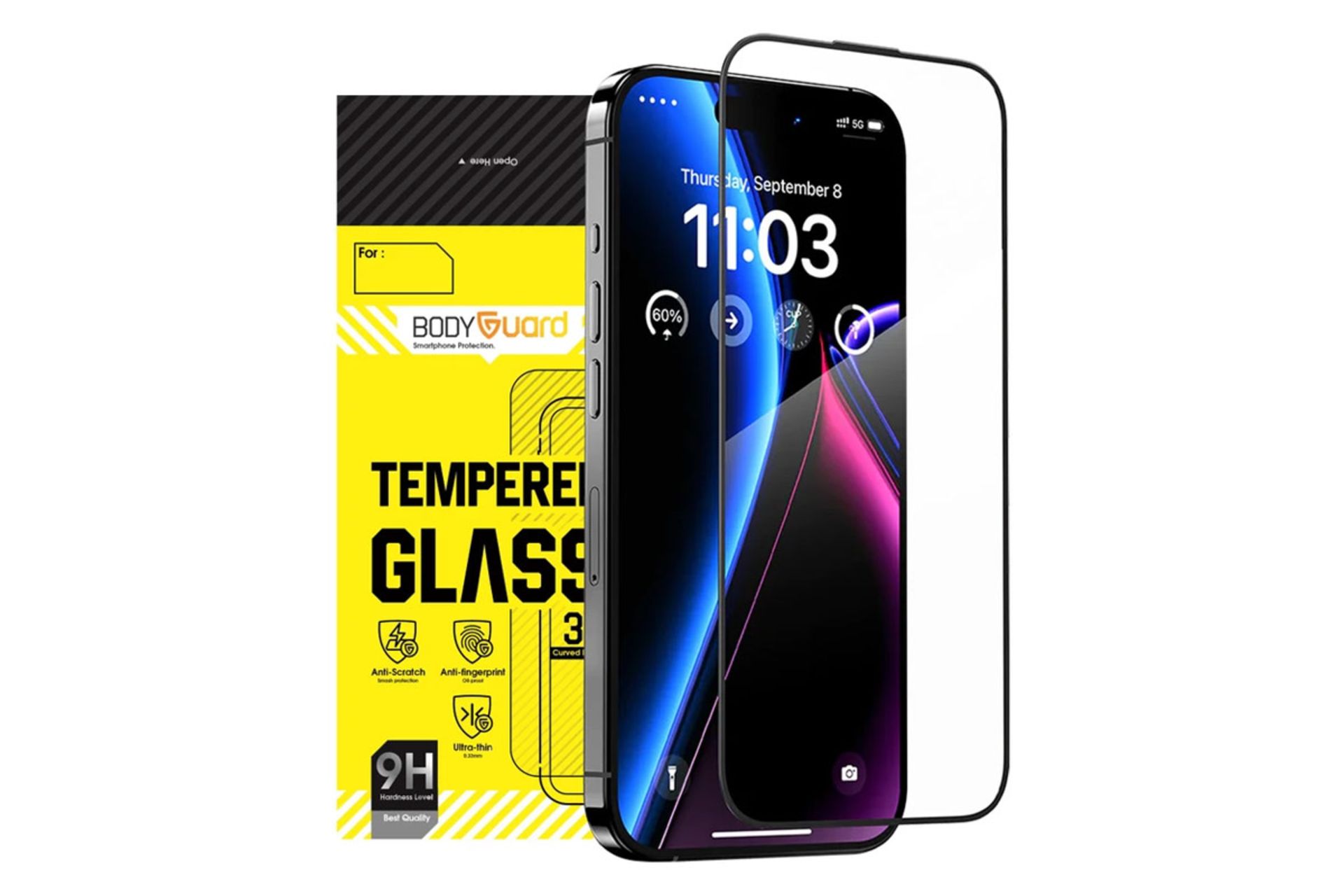 محافظ صفحه نمایش گوشی بادیگارد مدل آنتی استاتیک مناسب اپل iPhone 15 Pro Max