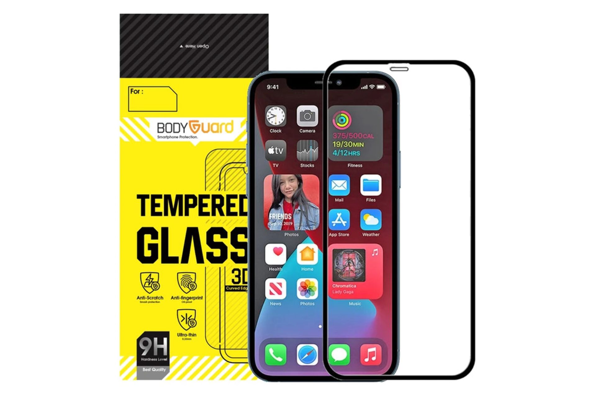 محافظ صفحه نمایش گوشی بادیگارد مدل FIP مناسب اپل iPhone 12 Pro Max