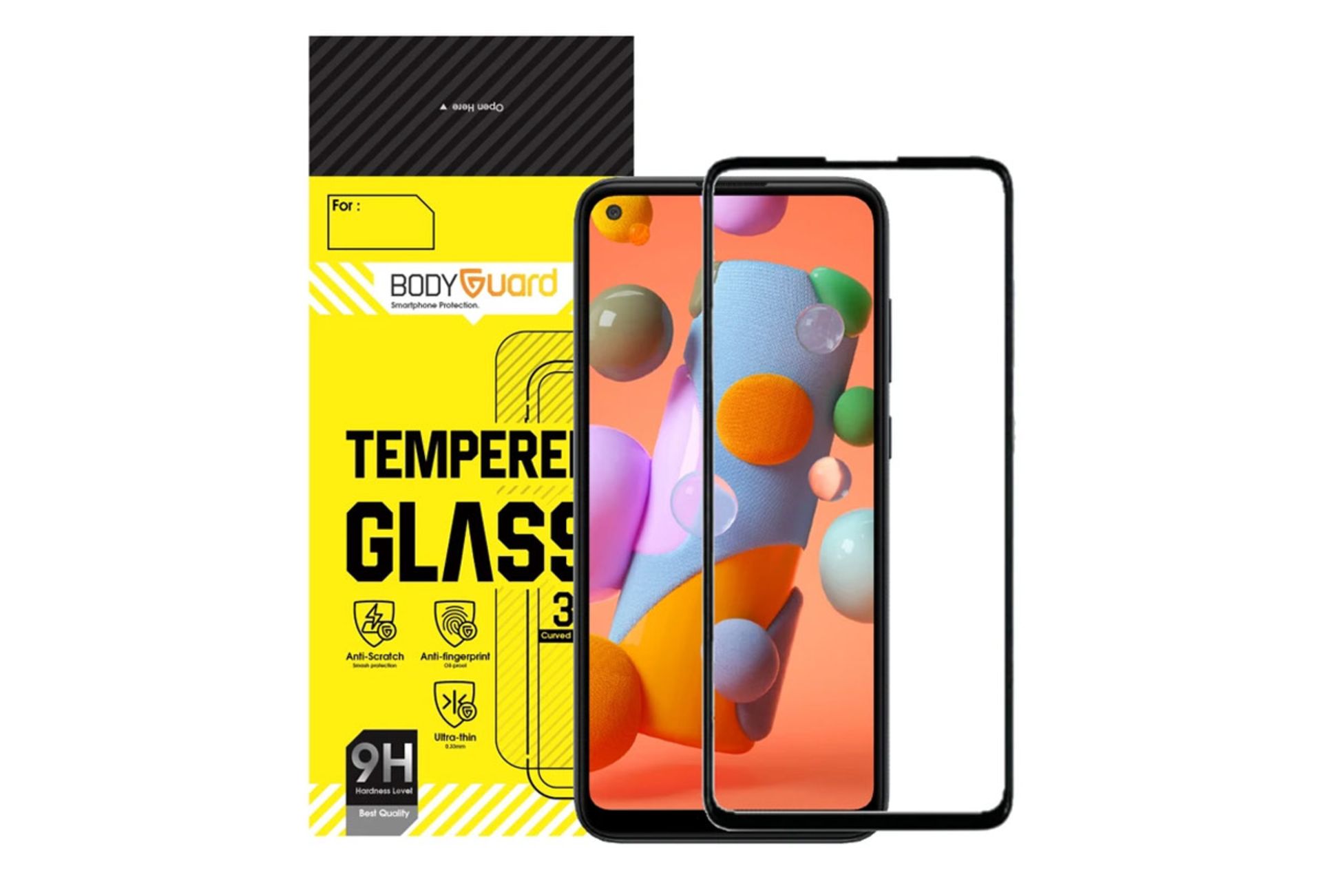 محافظ صفحه نمایش گوشی بادیگارد مدل FS مناسب سامسونگ Galaxy A11