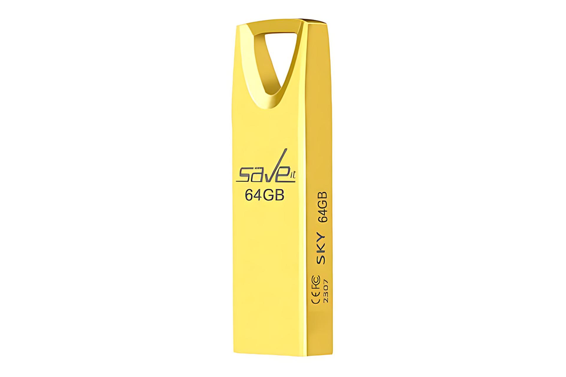 نمای کناری فلش مموری سیویت Saveit SKY 64GB USB 2.0