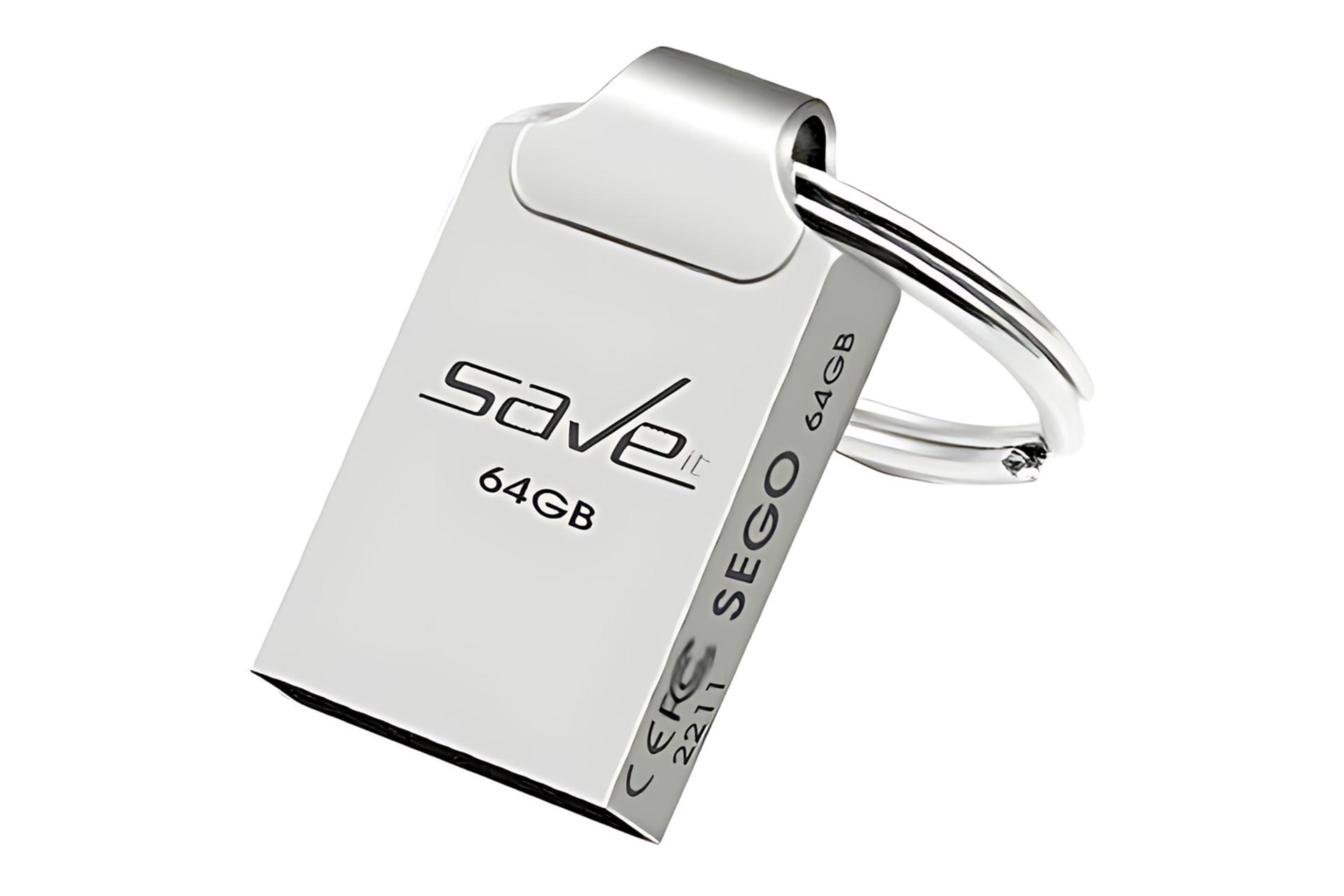 نمای کناری فلش مموری سیویت Saveit SEGO 64GB USB 2.0