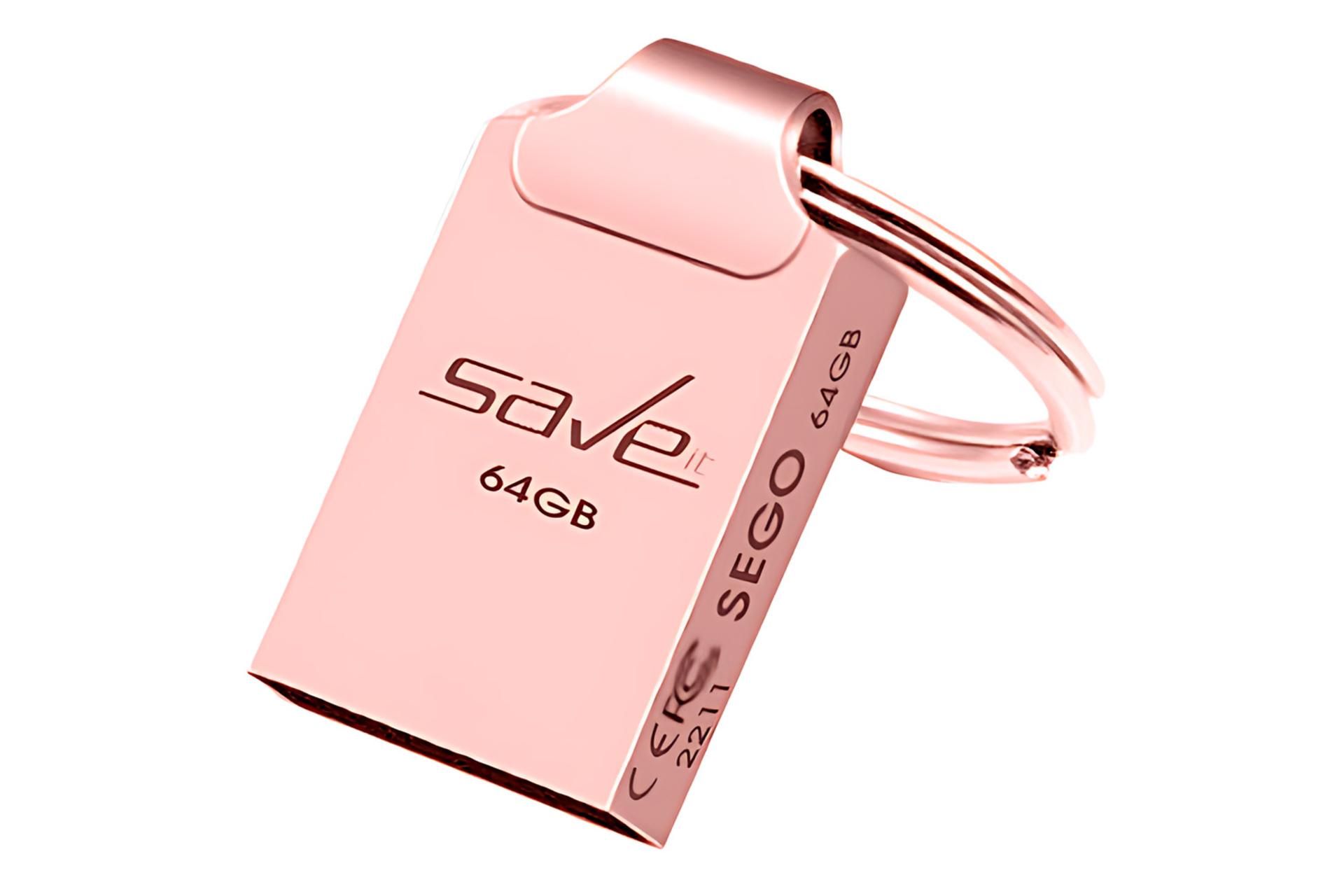 رنگ صورتی فلش مموری سیویت Saveit SEGO 64GB USB 2.0