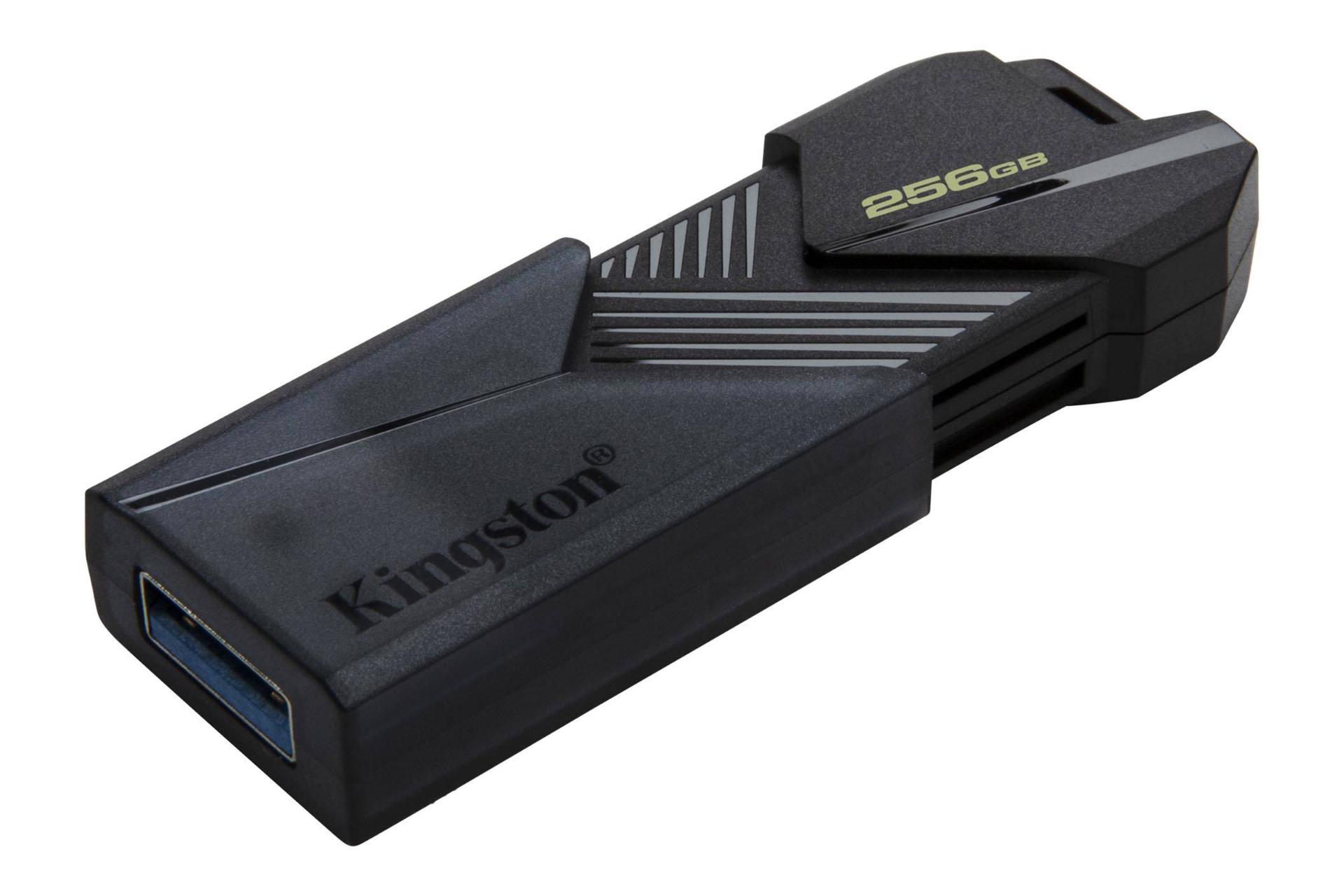 نمای کناری فلش مموری کینگستون Kingston DataTraveler Exodia Onyx 256GB USB 3.2
