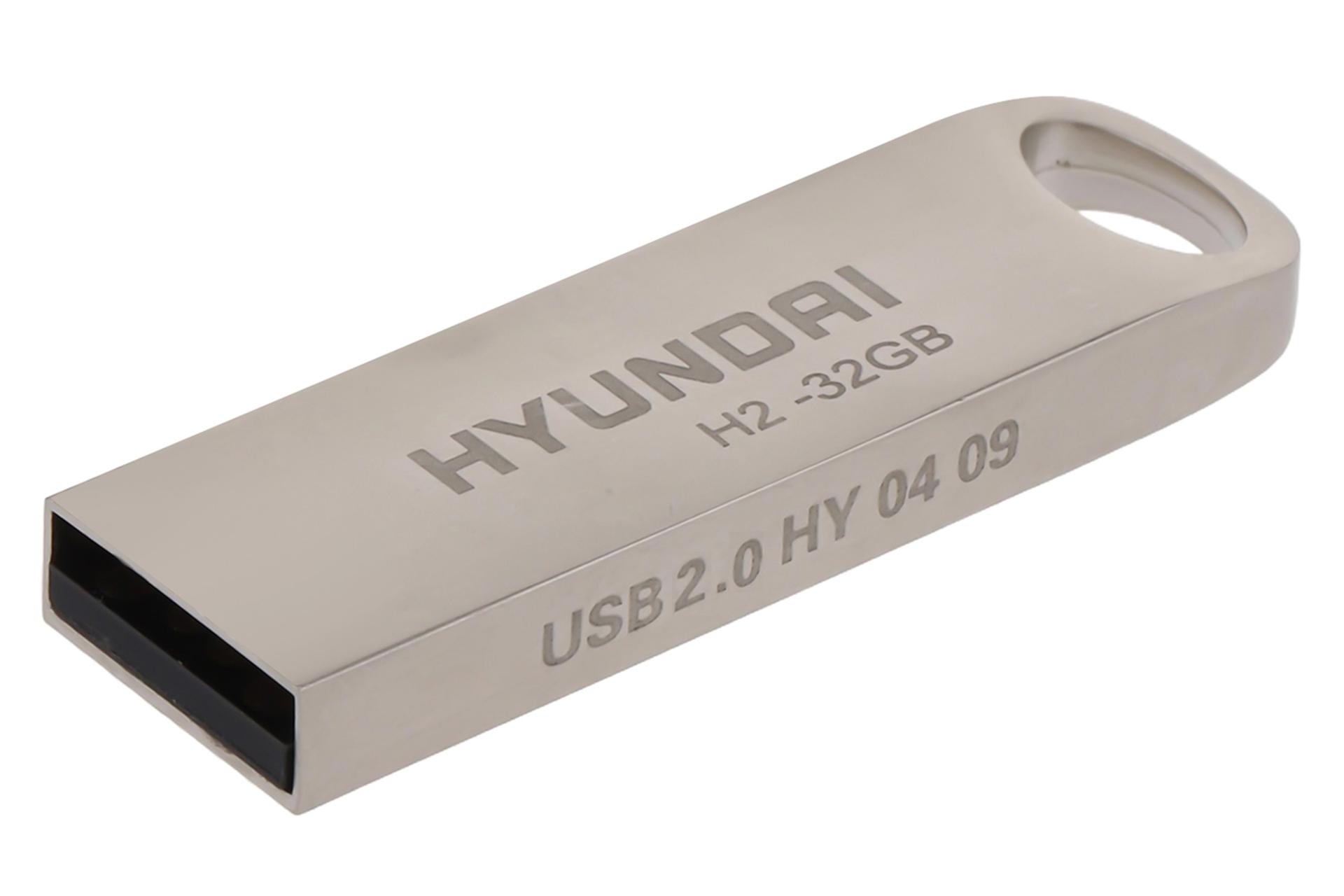 نمای کناری فلش مموری هیوندای Hyundai Bravo H2 32GB USB 2.0