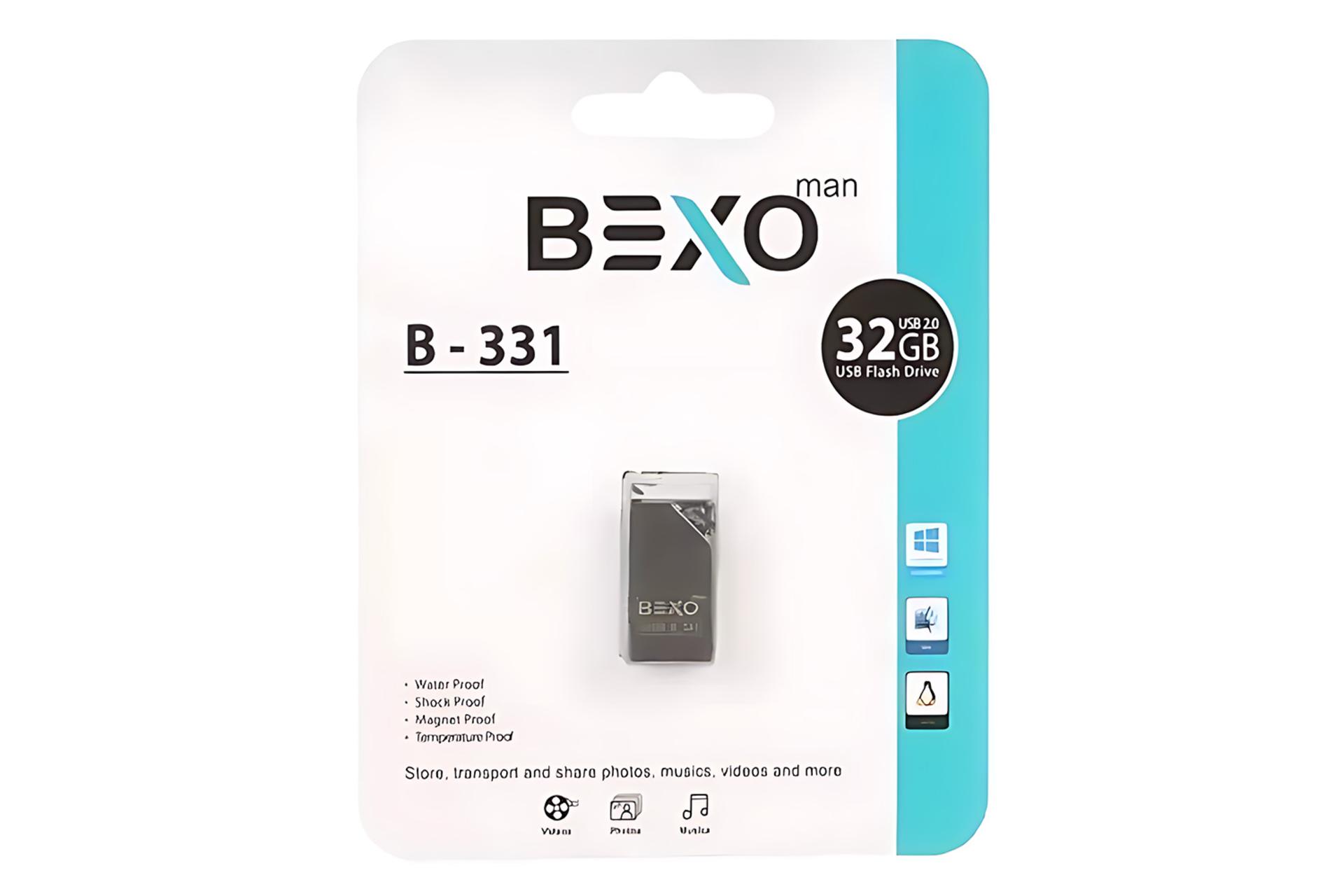 جعبه فلش مموری بکسومن BEXOman B-331 32GB USB 2.0