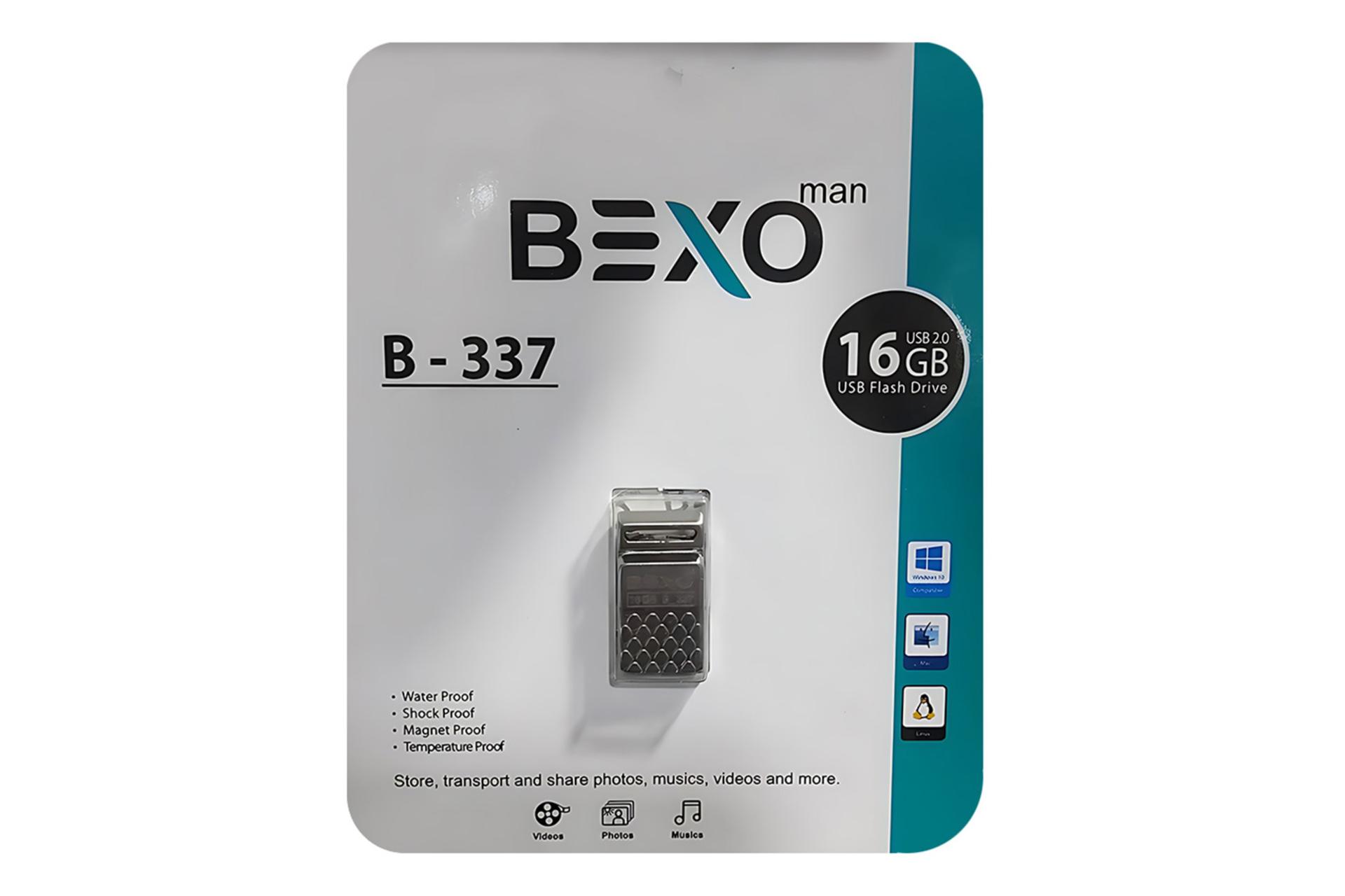 جعبه فلش مموری بکسومن BEXOman B-337 16GB USB 2.0